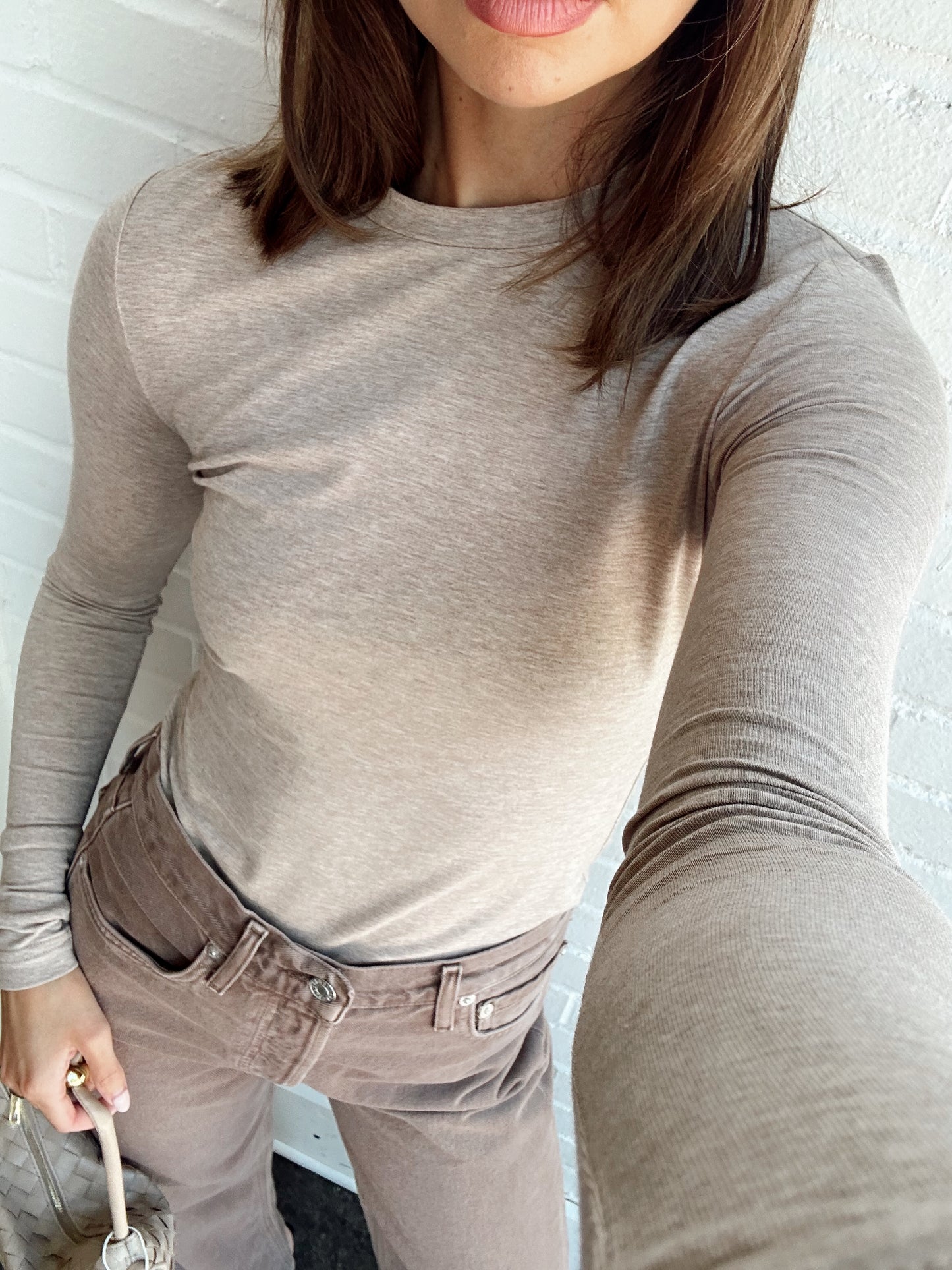 EDNA LONG SLEEVE FITTED TEE