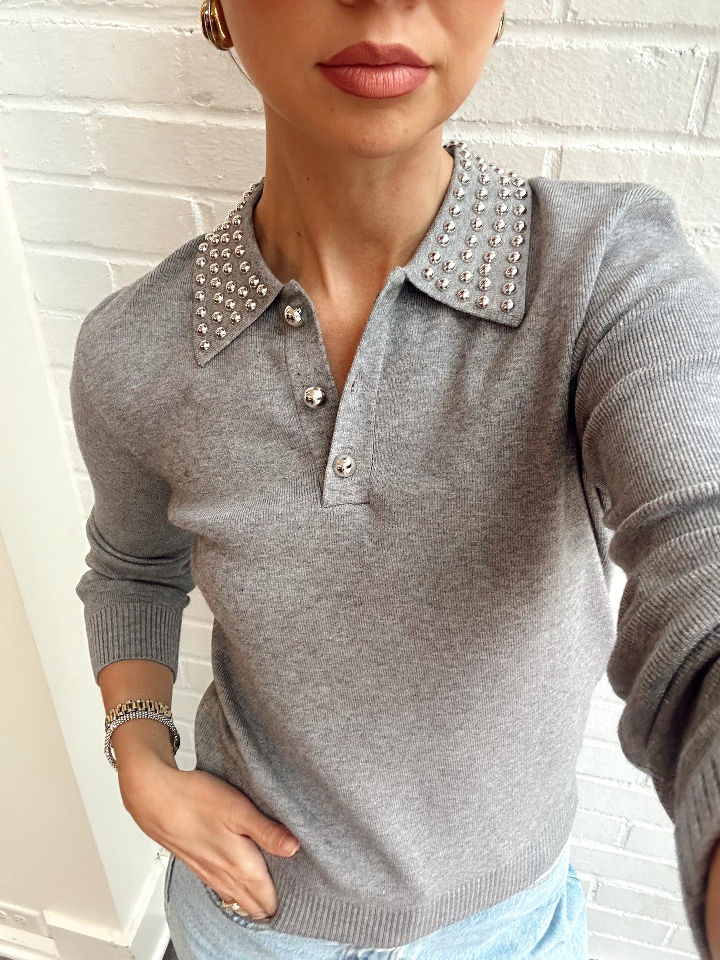 JAY STUDDED POLO