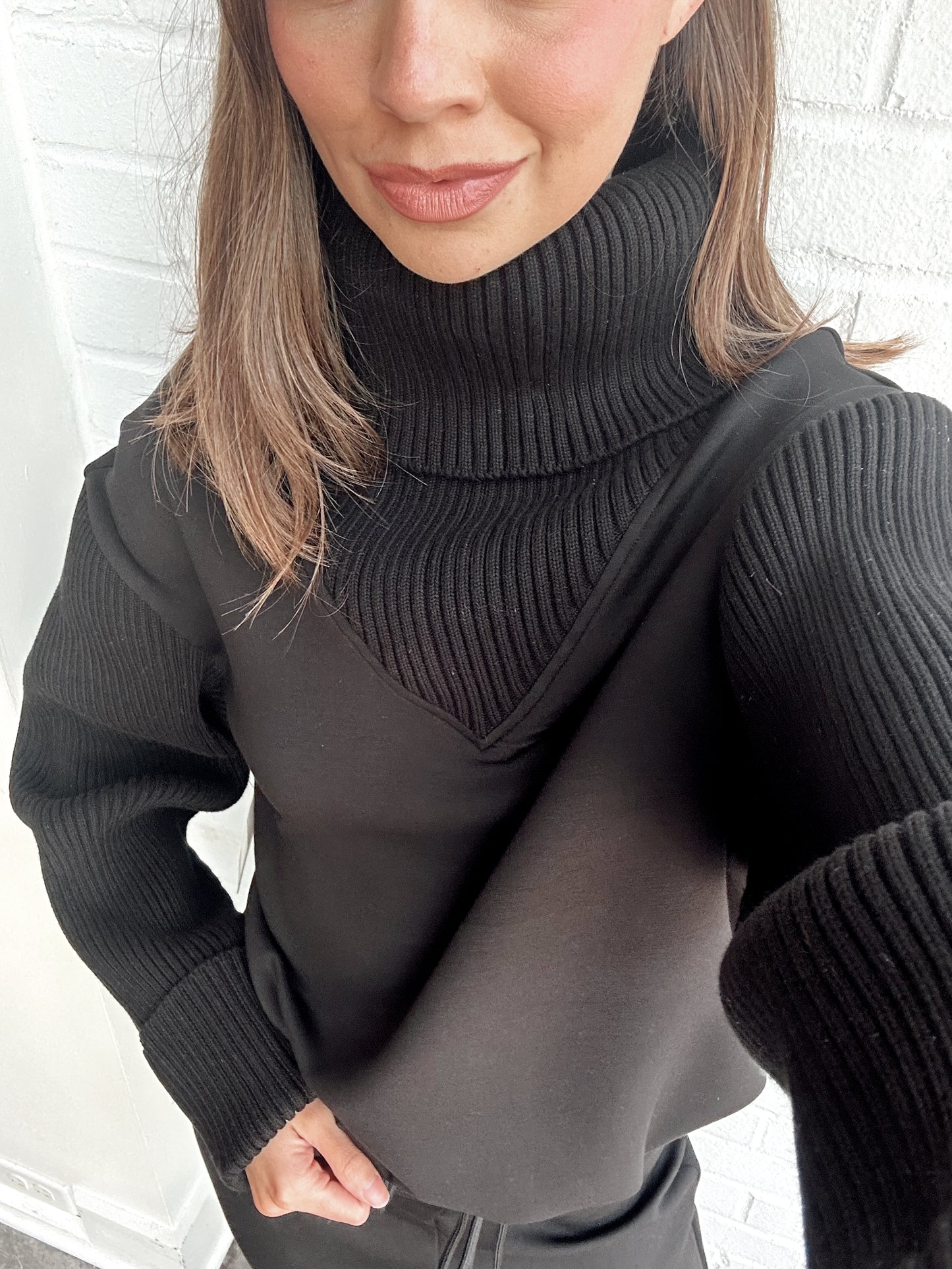 JOVIE SWEATER RIB TURTLENECK