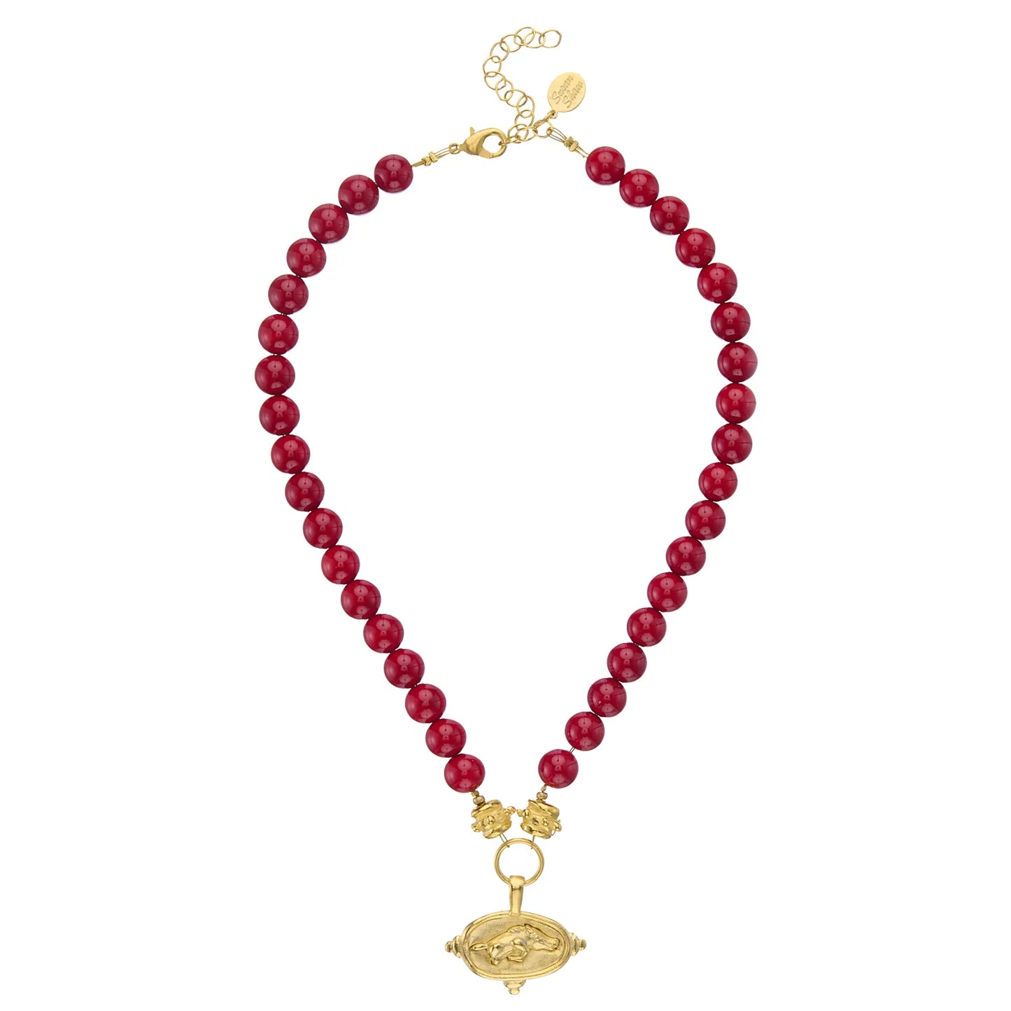 RAZORBACK RED CORAL NECKLACE