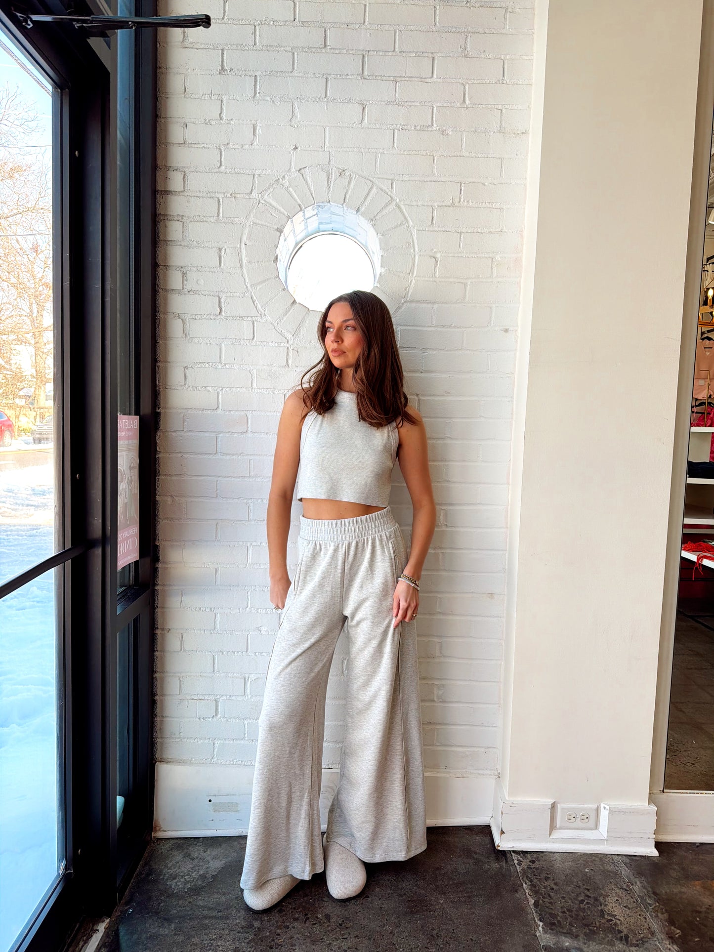 HALTER NECK CROP & PANT SET