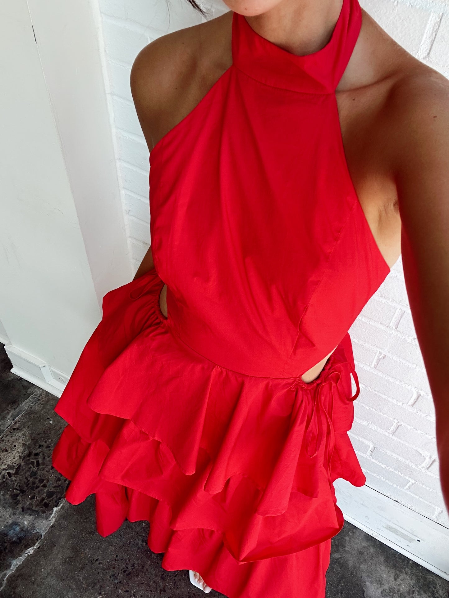 TIERED RUFFLE MAXI