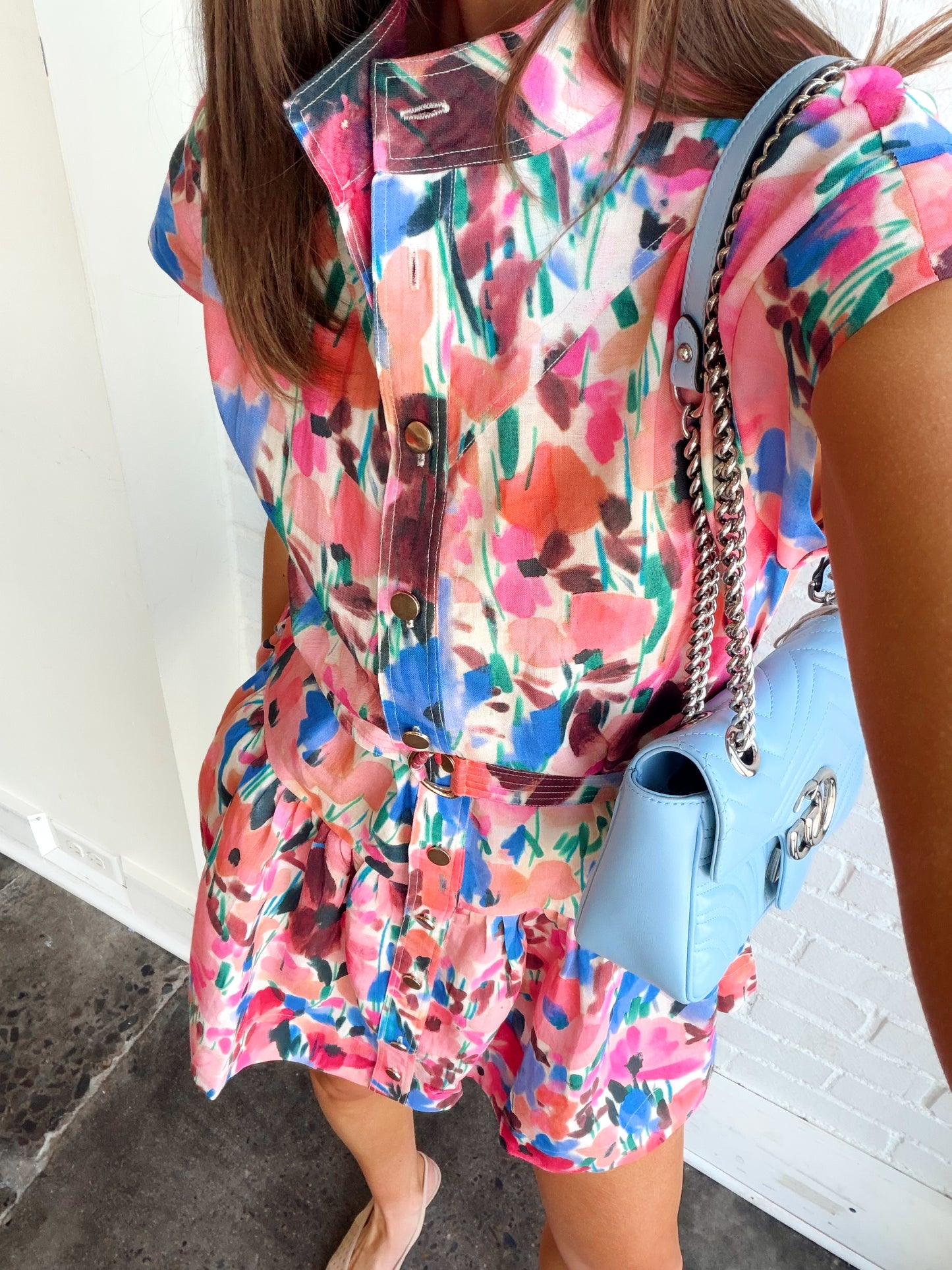 ZELLIE PRINT MINI DRESS