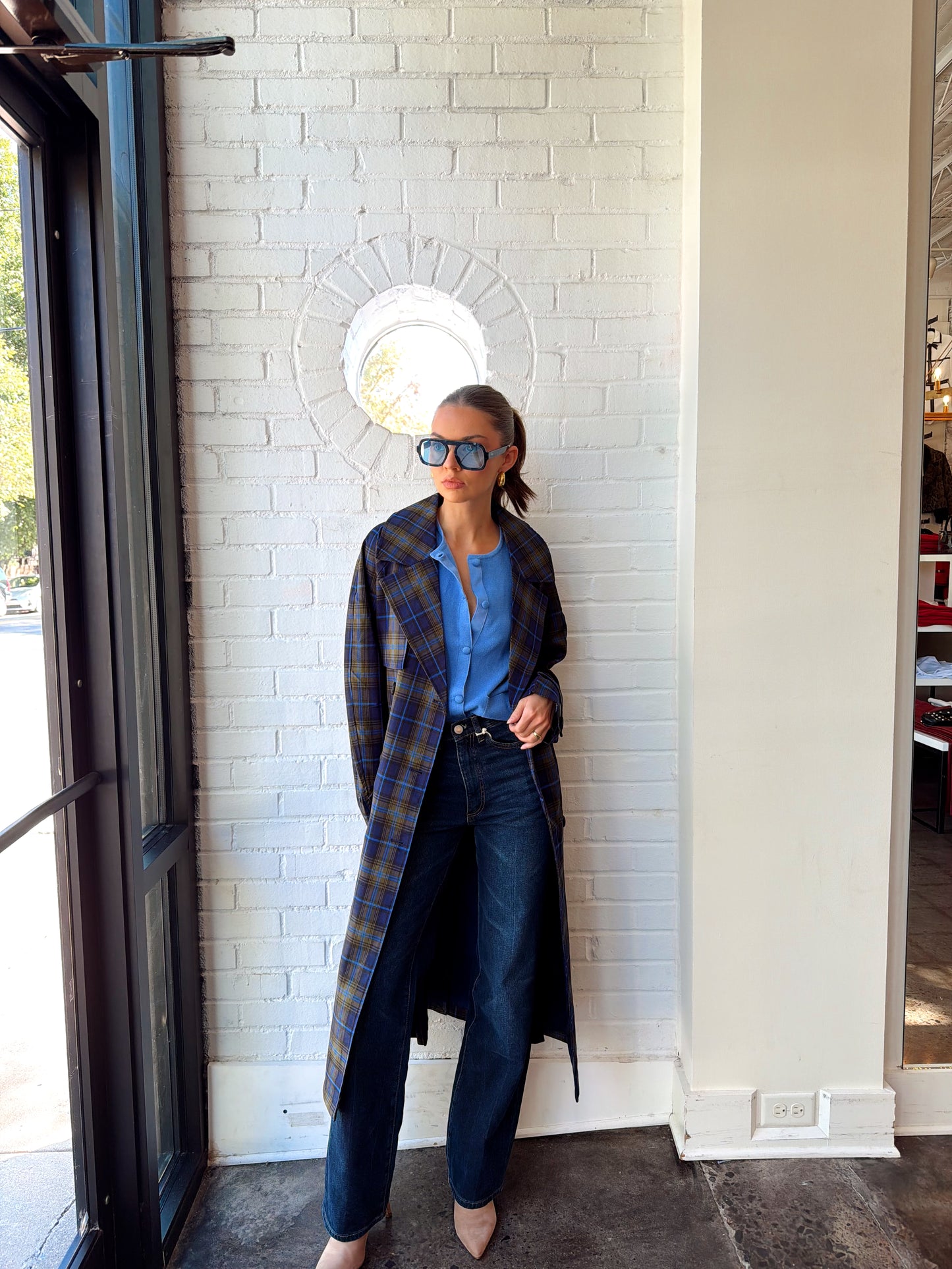 HERITAGE PLAID TRENCH