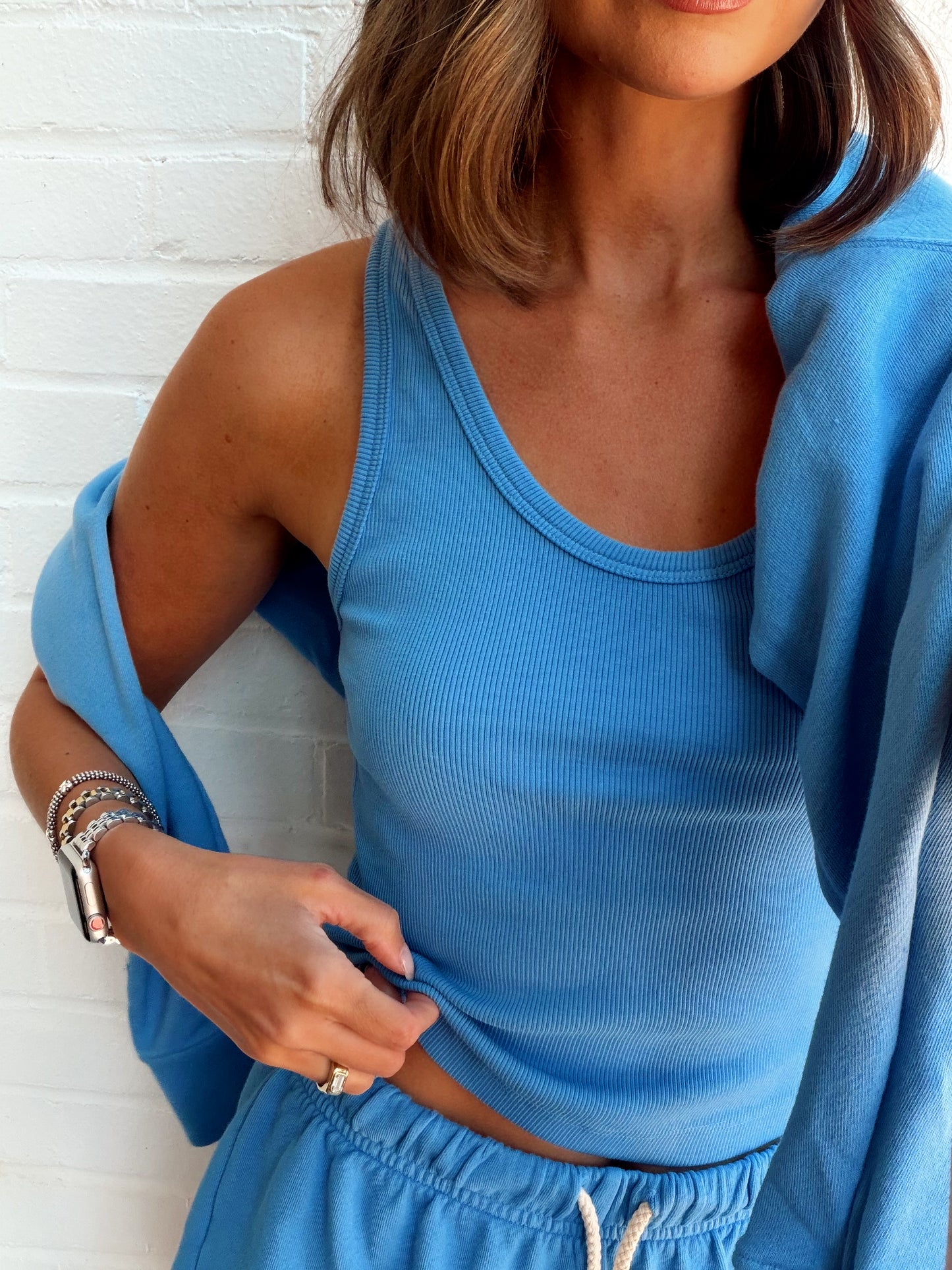 BLONDIE TANK - PACIFIC BLUE
