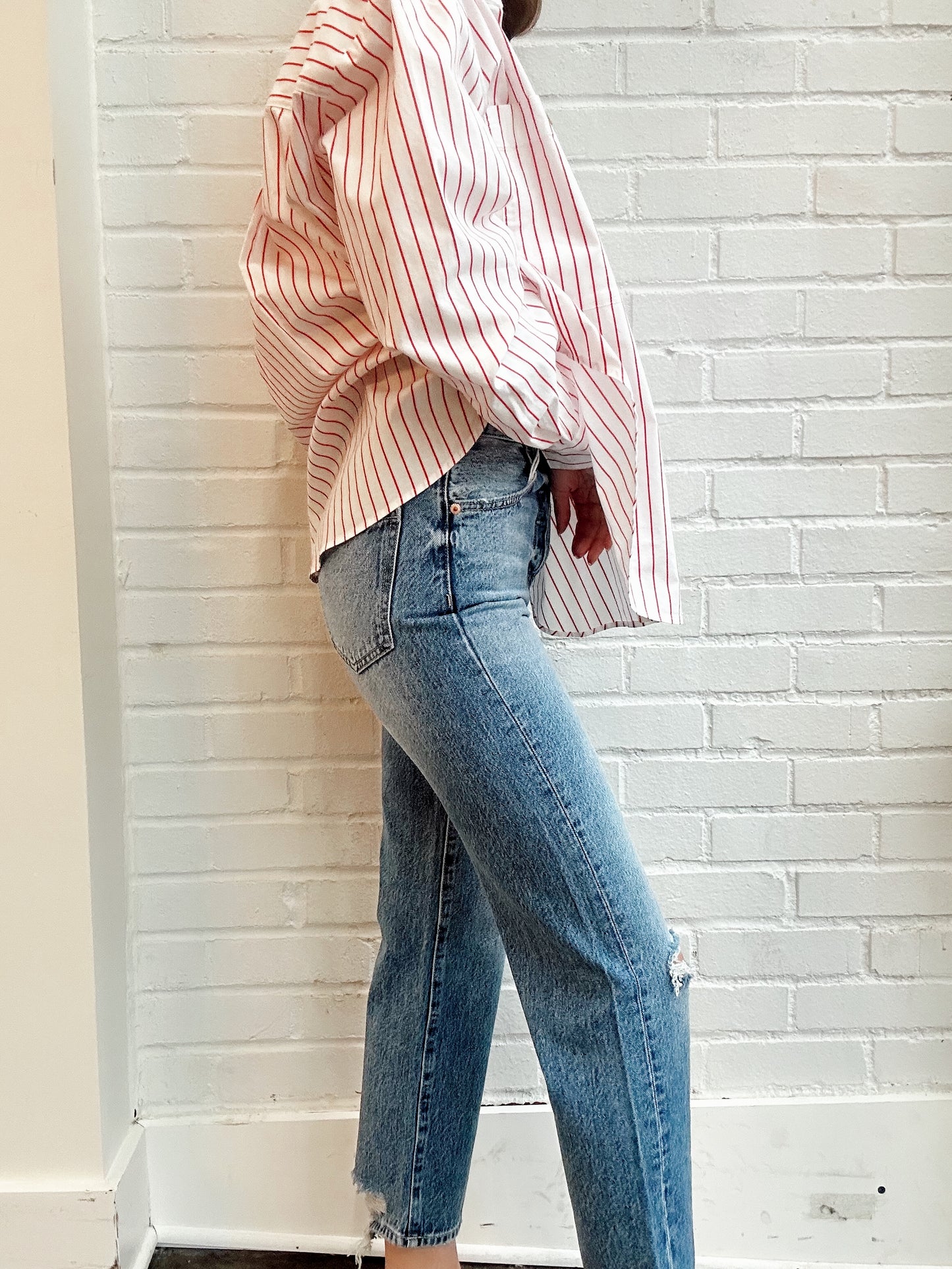 CASSIE CROP HIGH RISE STRAIGHT CROP