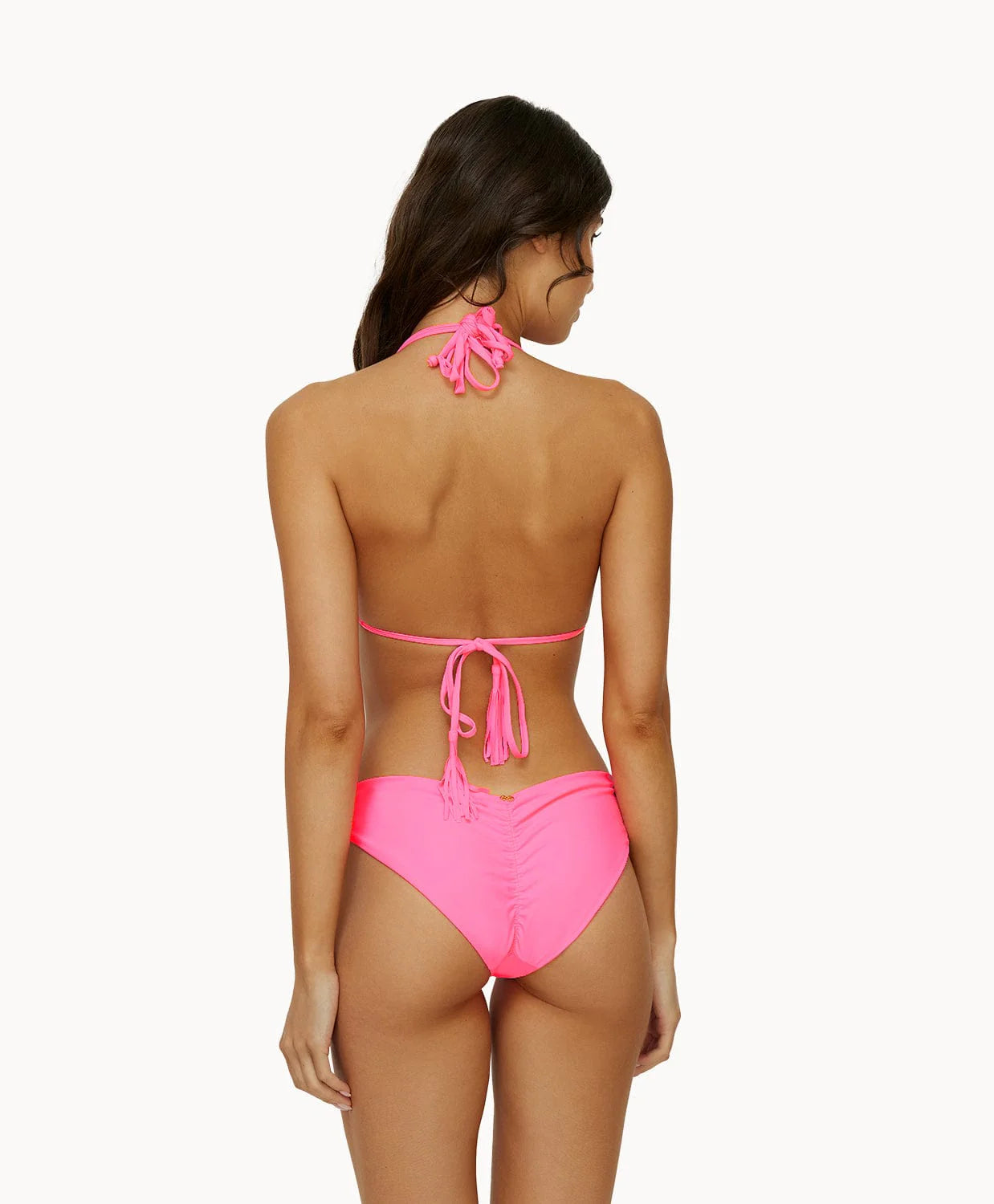 VIVID PINK ISLA TRI TOP