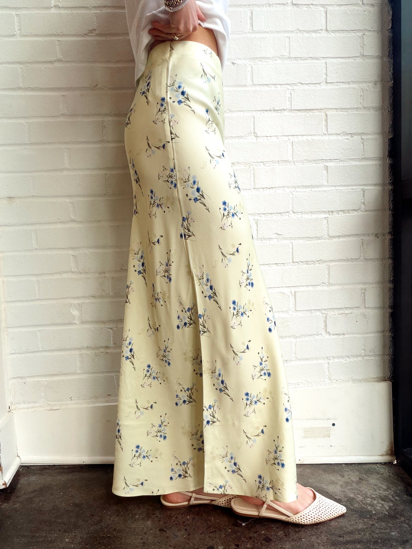 HARPER FLEUR BIAS MIDI SKIRT