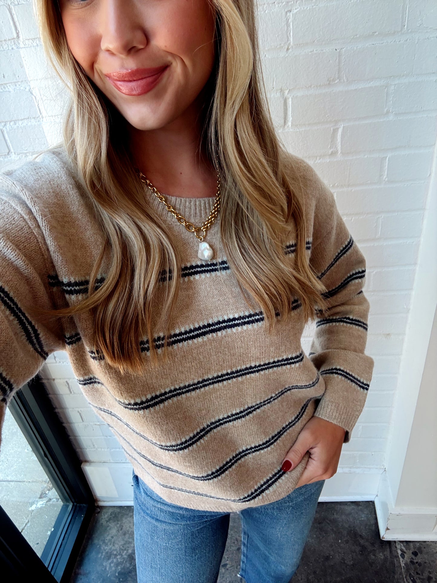 HUDSON STRIPE SWEATER