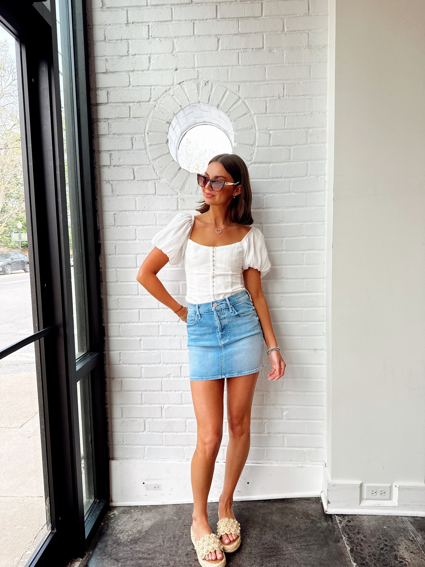 THE VAGABOND MINI SKIRT- TUNE IN TUNE OUT