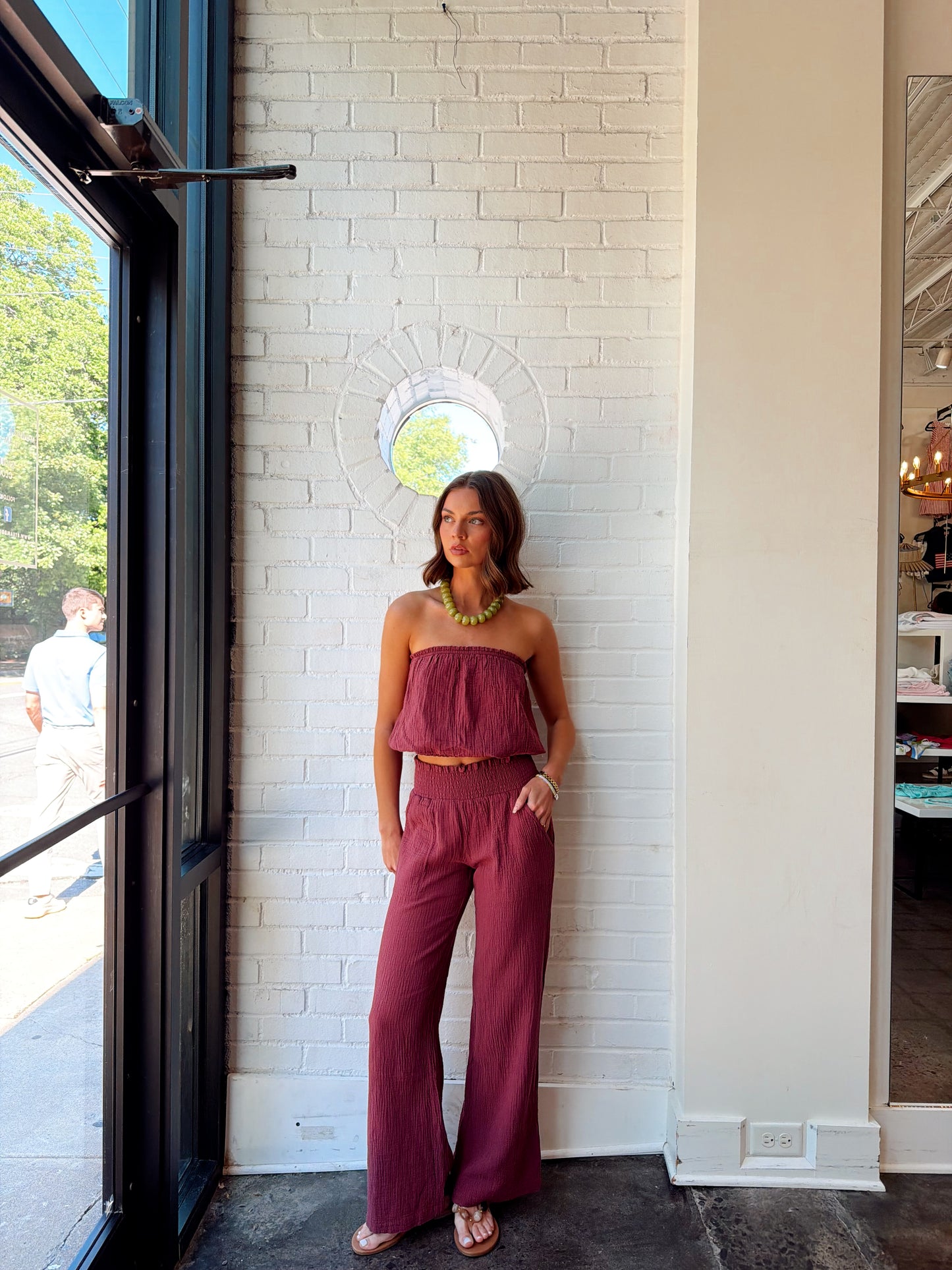 WIDE LEG BEACH PANT