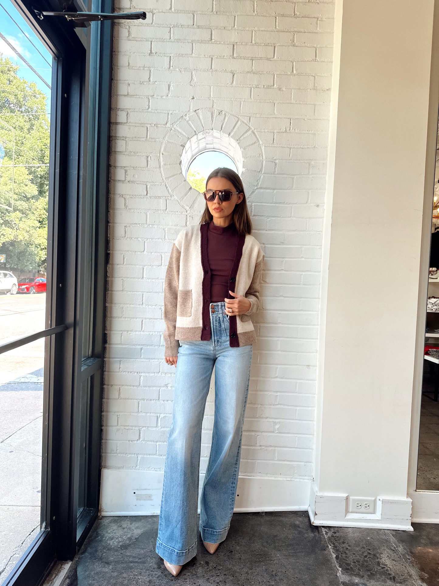 MIKA RIB MOCK NECK TEE