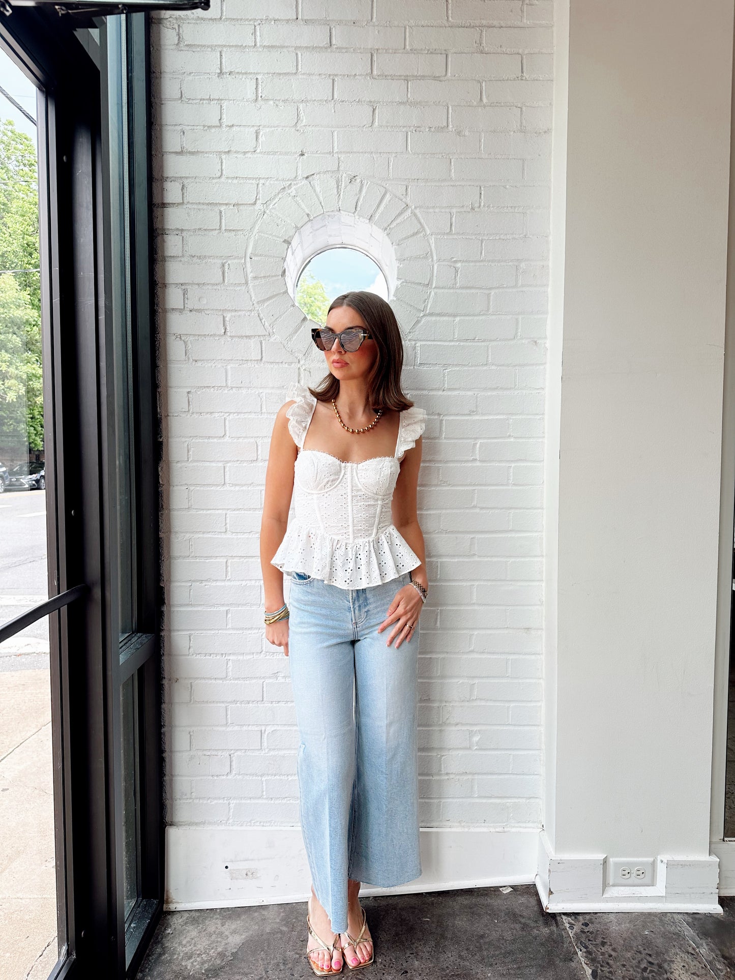 LANA CROP HIGH RISE WIDE LEG