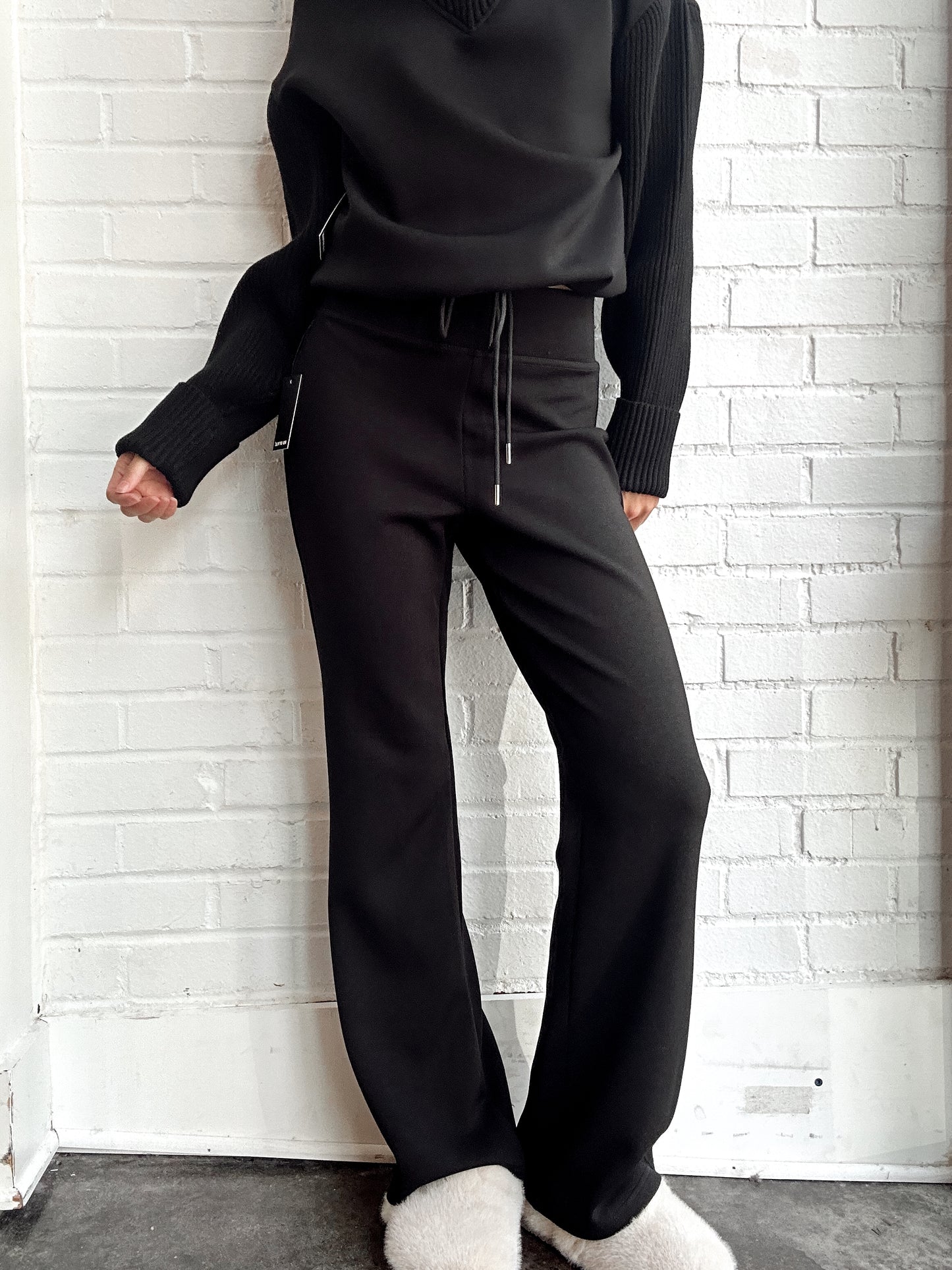 FLORINE SOFT KNIT PULL ON FLARE PANT