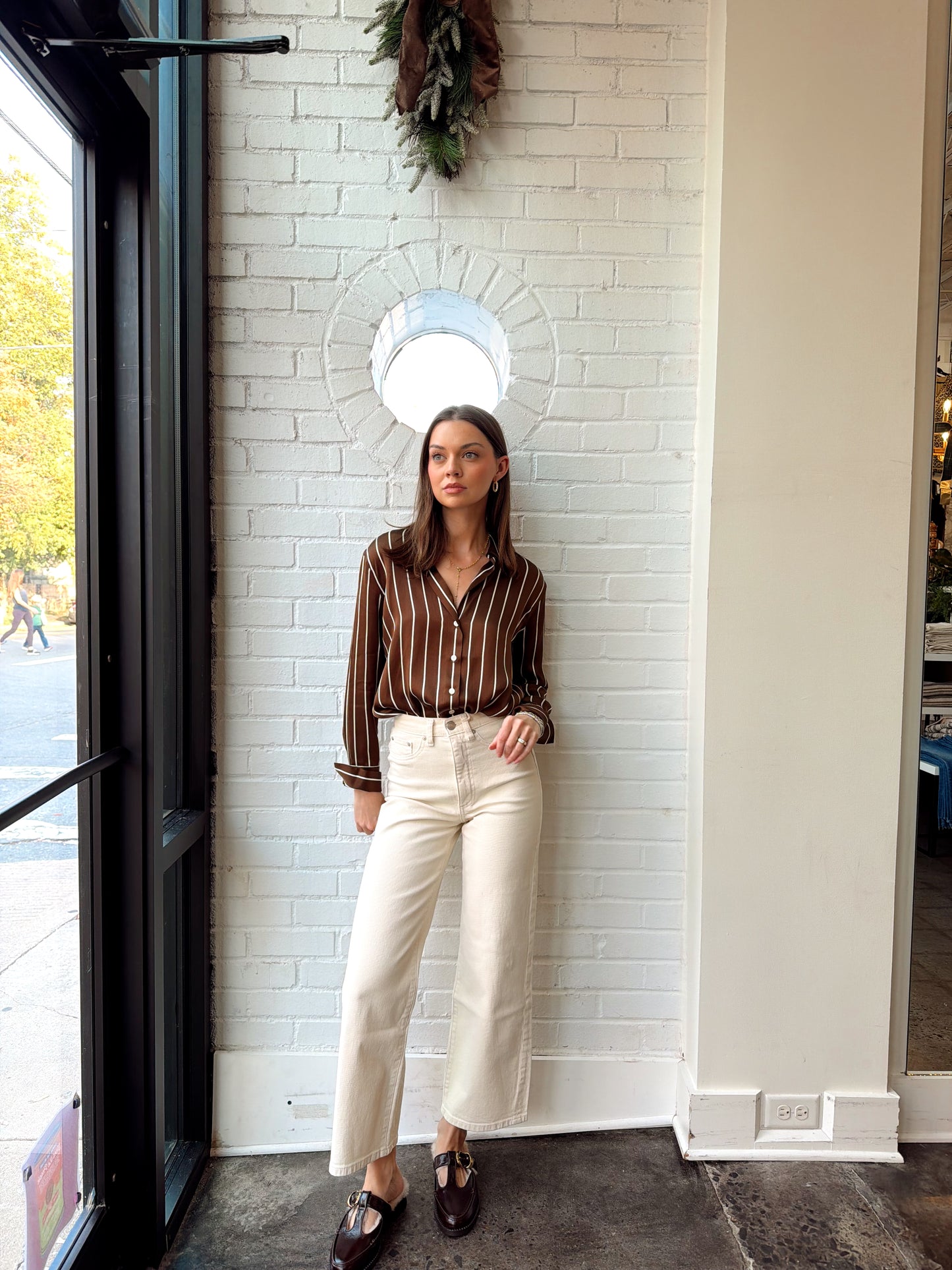 DORIAN STRIPE BLOUSE