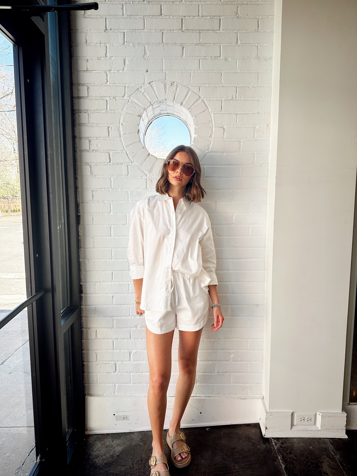 ALEXIS COTTON DRAWSTRING SHORT