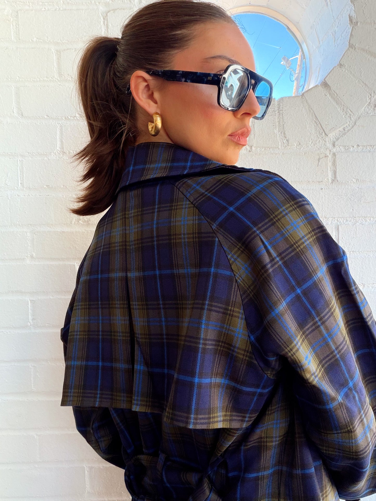 HERITAGE PLAID TRENCH