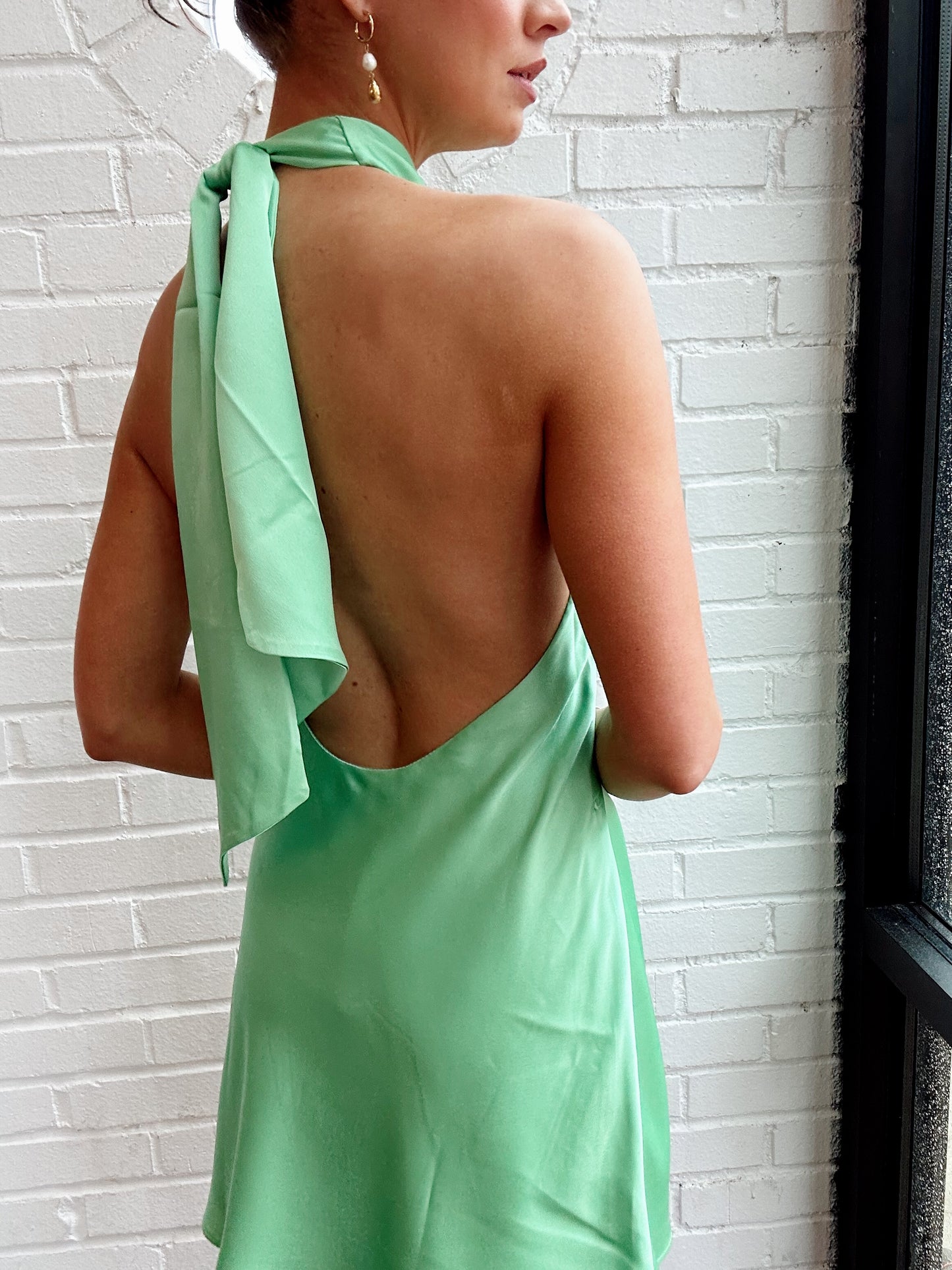 JASMINE HALTER MINI DRESS