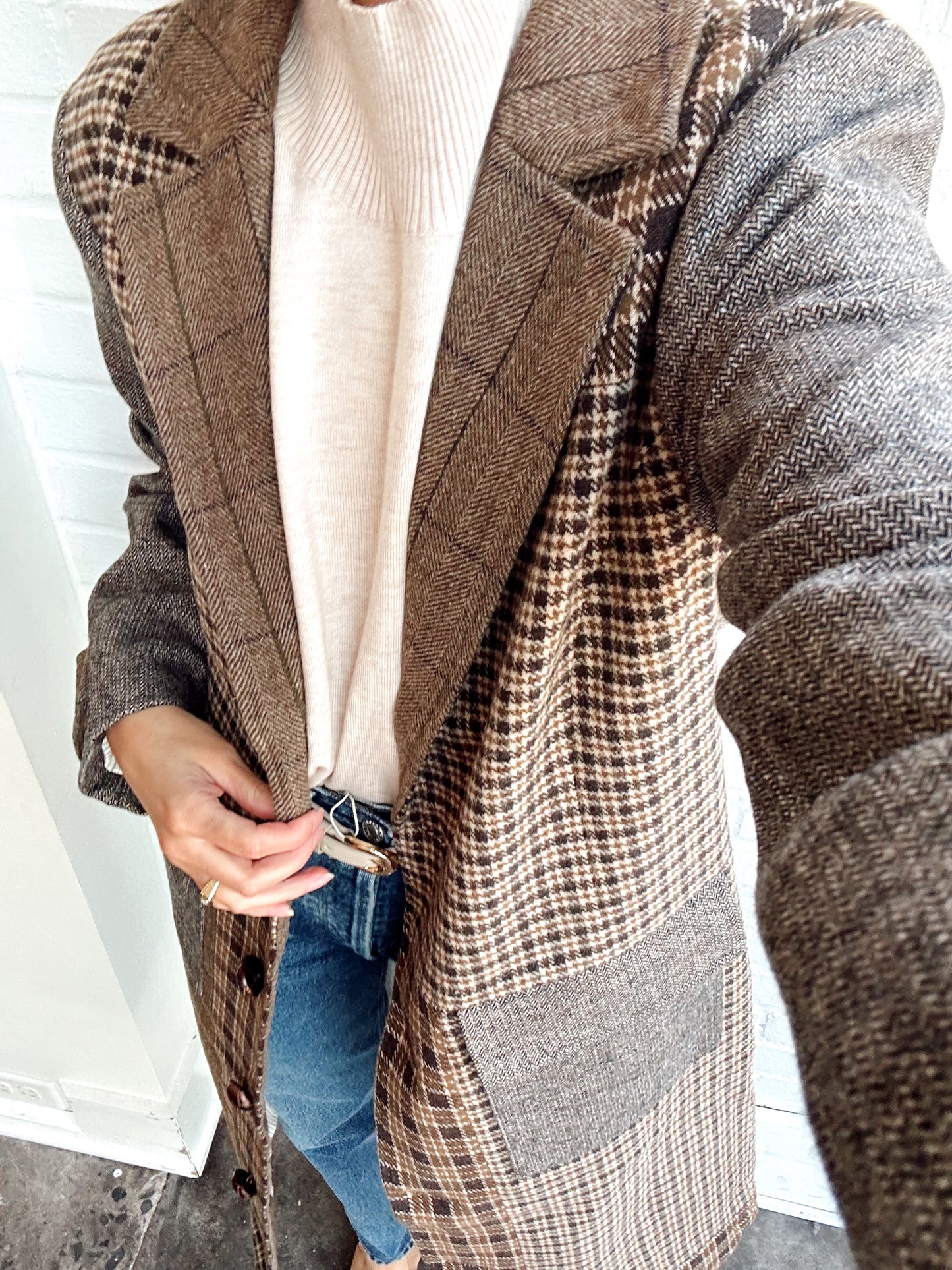 RAVEN PATCHWORK LONG COAT