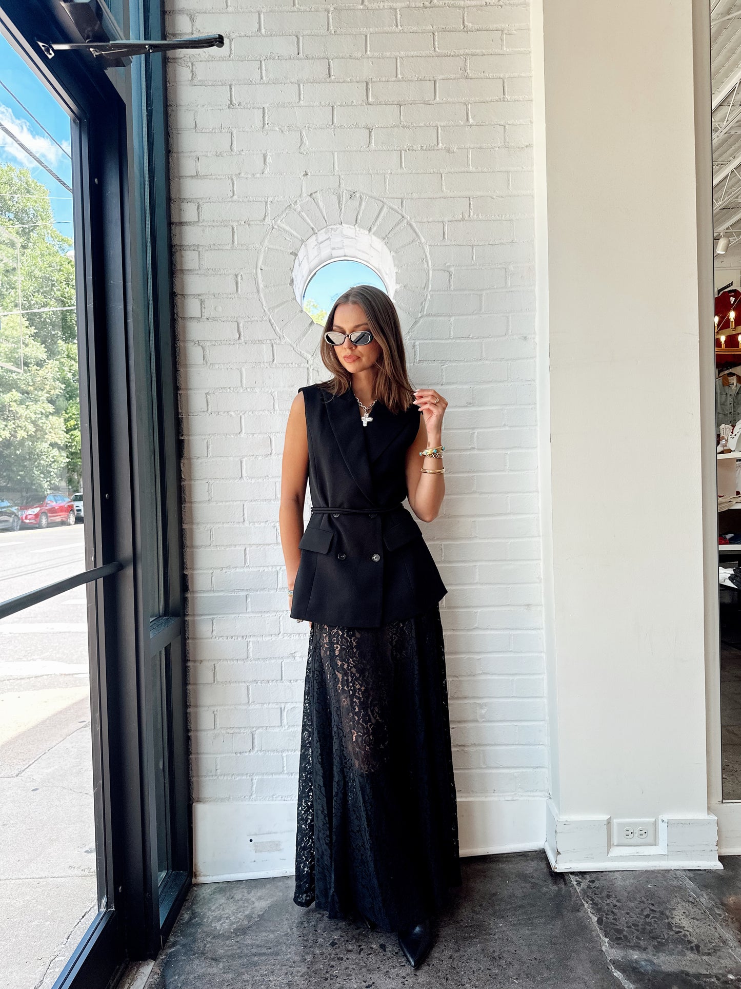 VIOLA LACED MAXI SKIRT