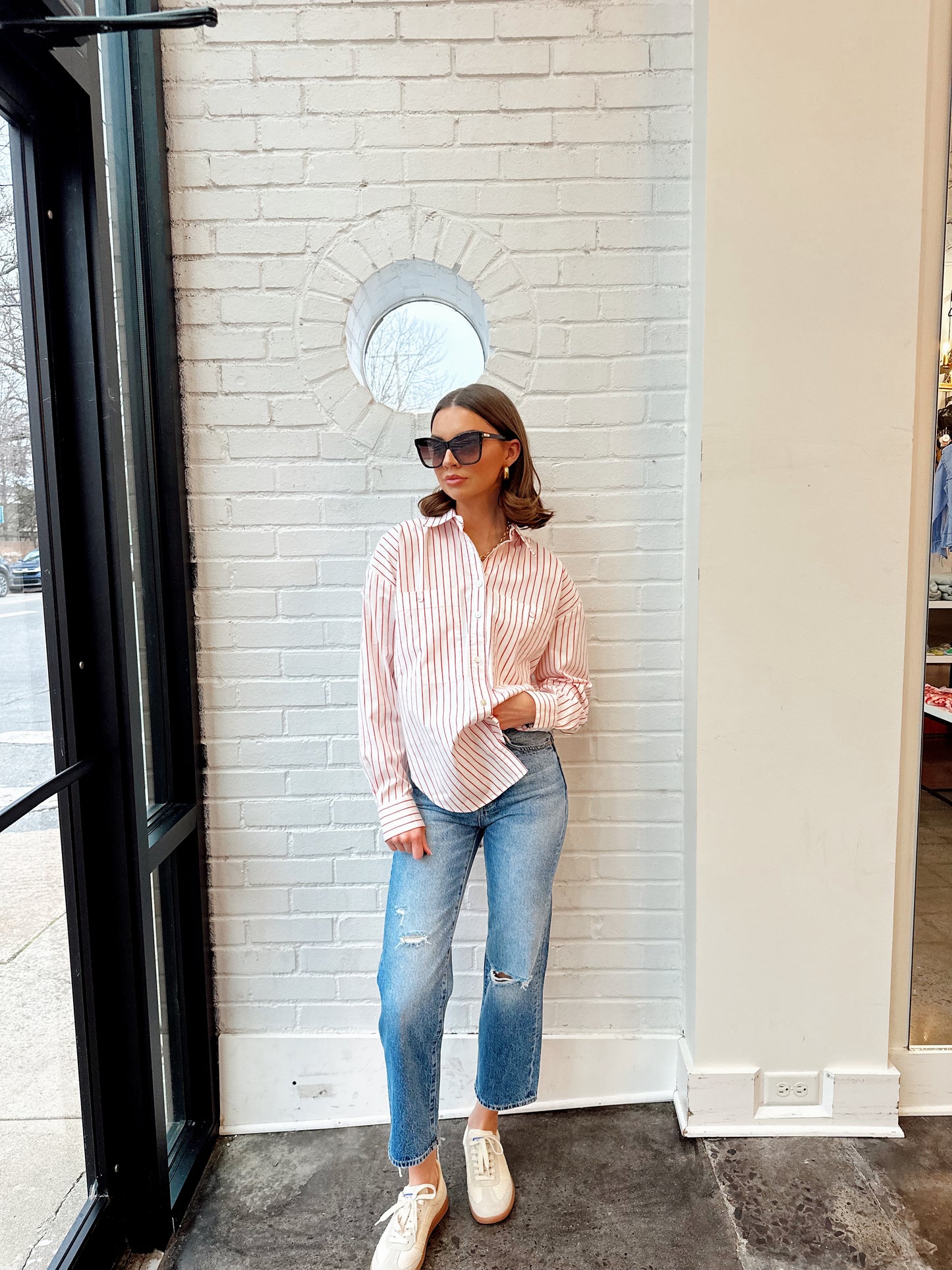 CASSIE CROP HIGH RISE STRAIGHT CROP