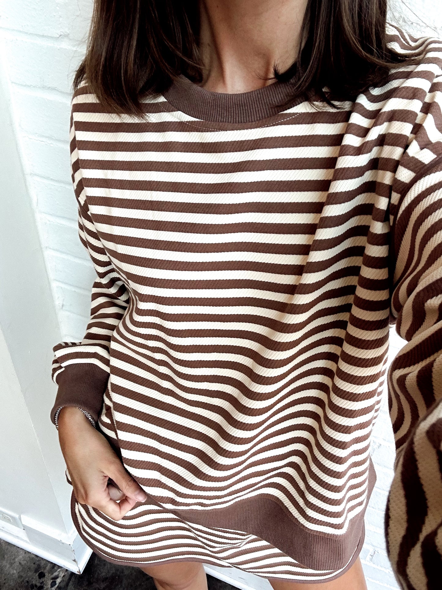 CANDICE STRIPED SWEATSHIRT