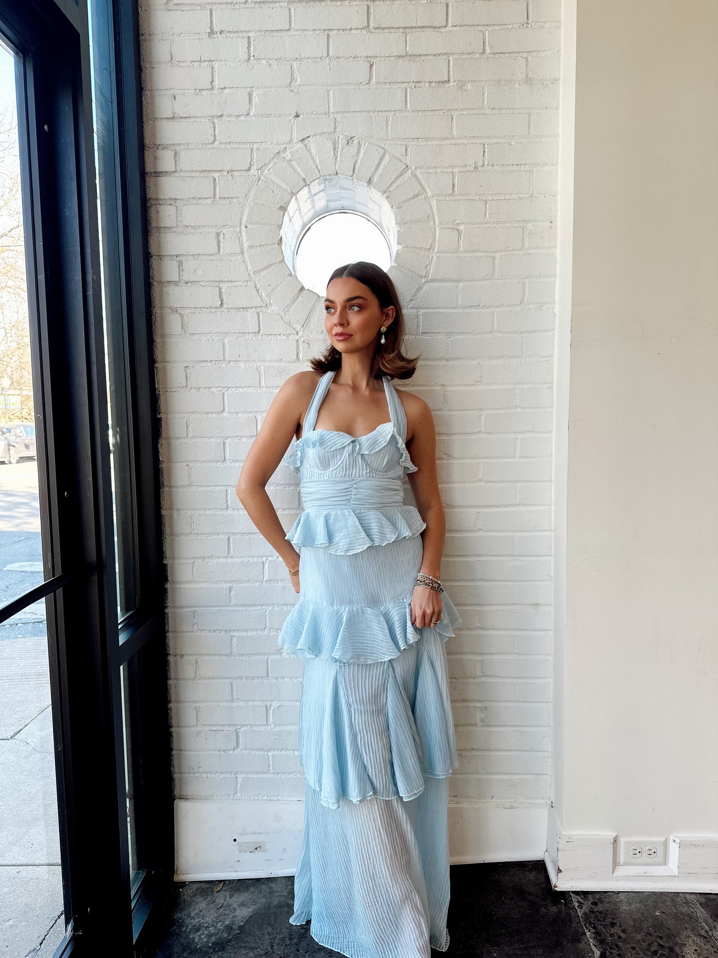 CARI HALTER MAXI DRESS