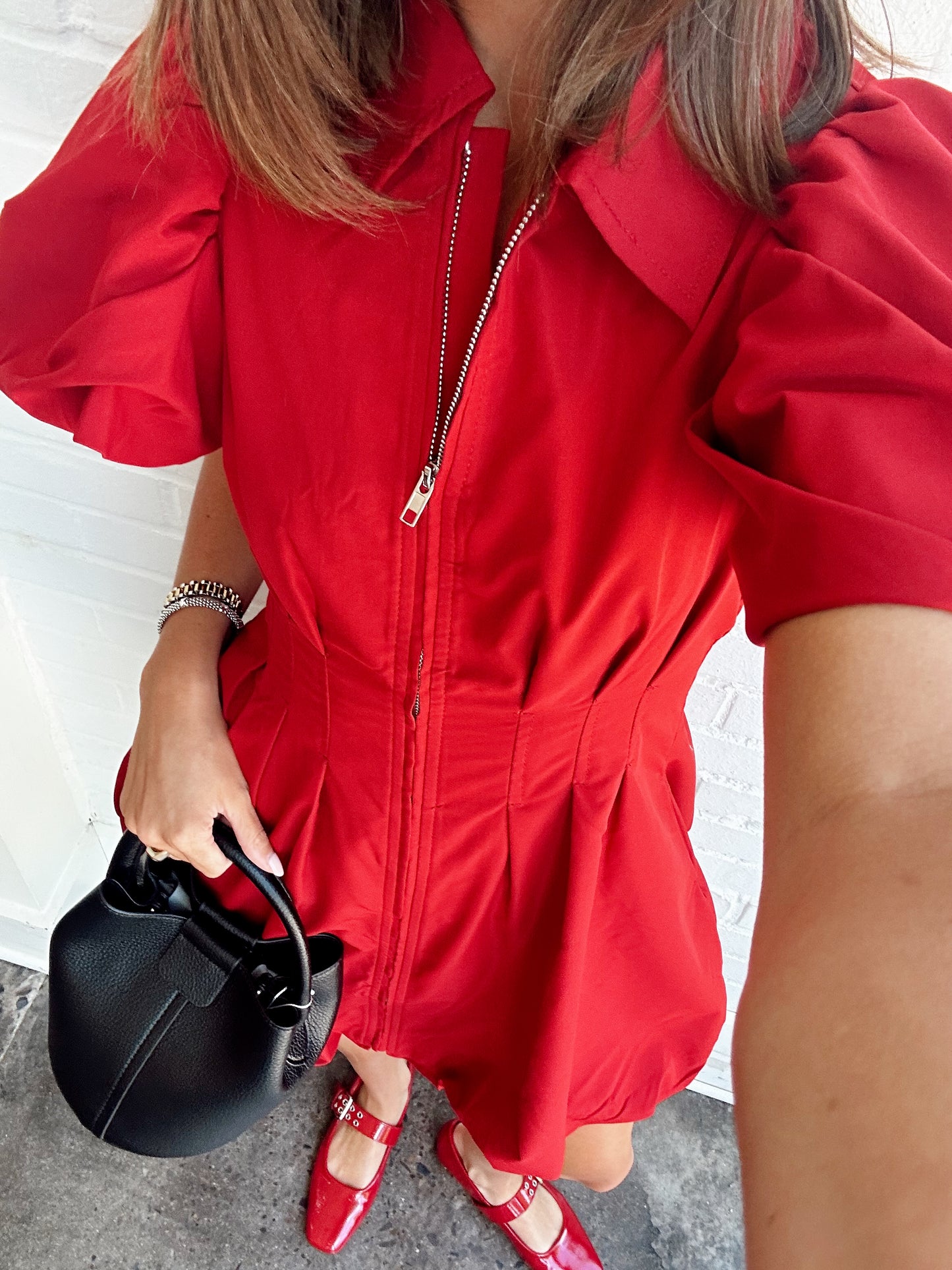 BUBBLE ZIP UP DRESS