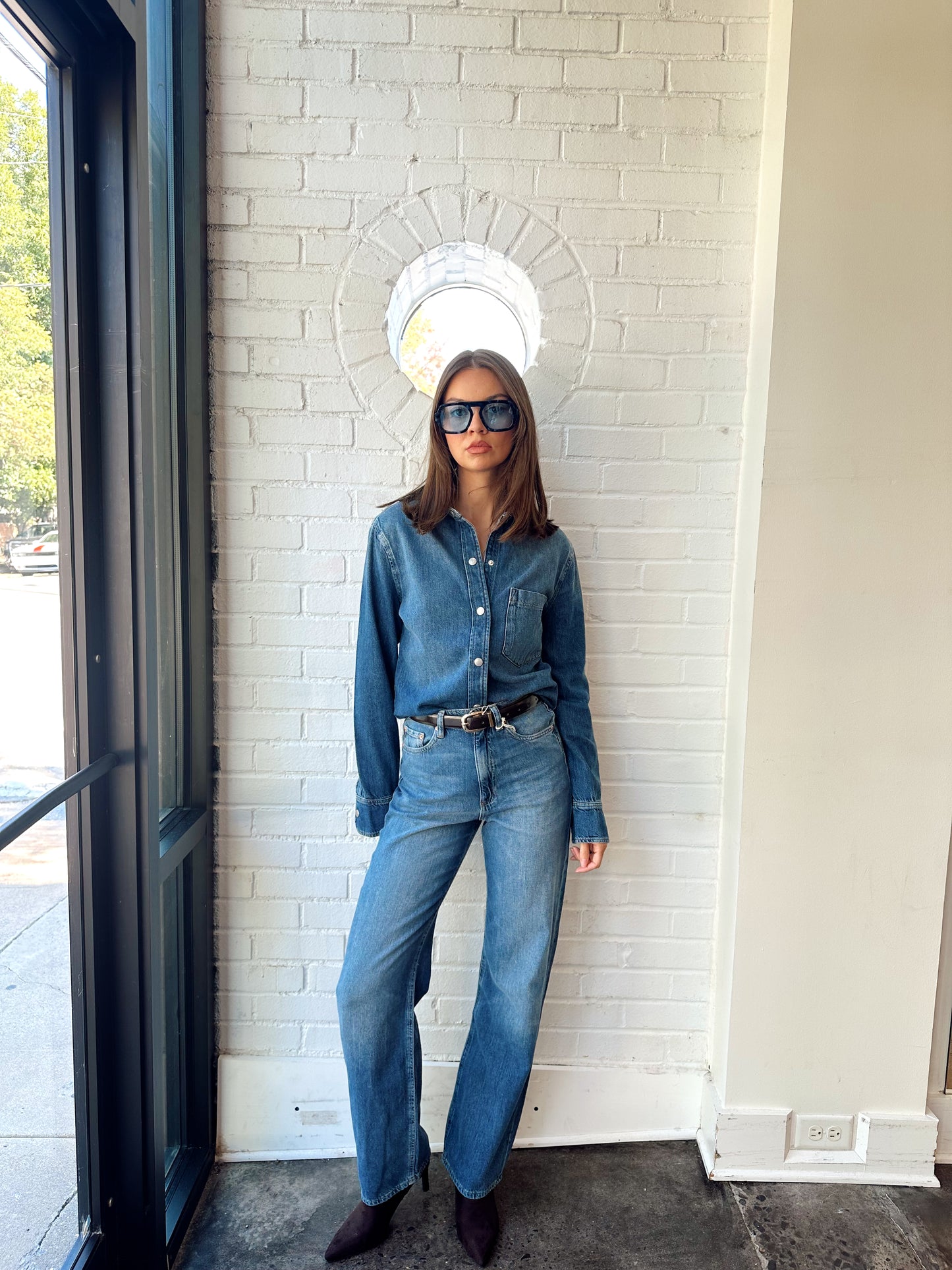 INES AURA DENIM SHIRT