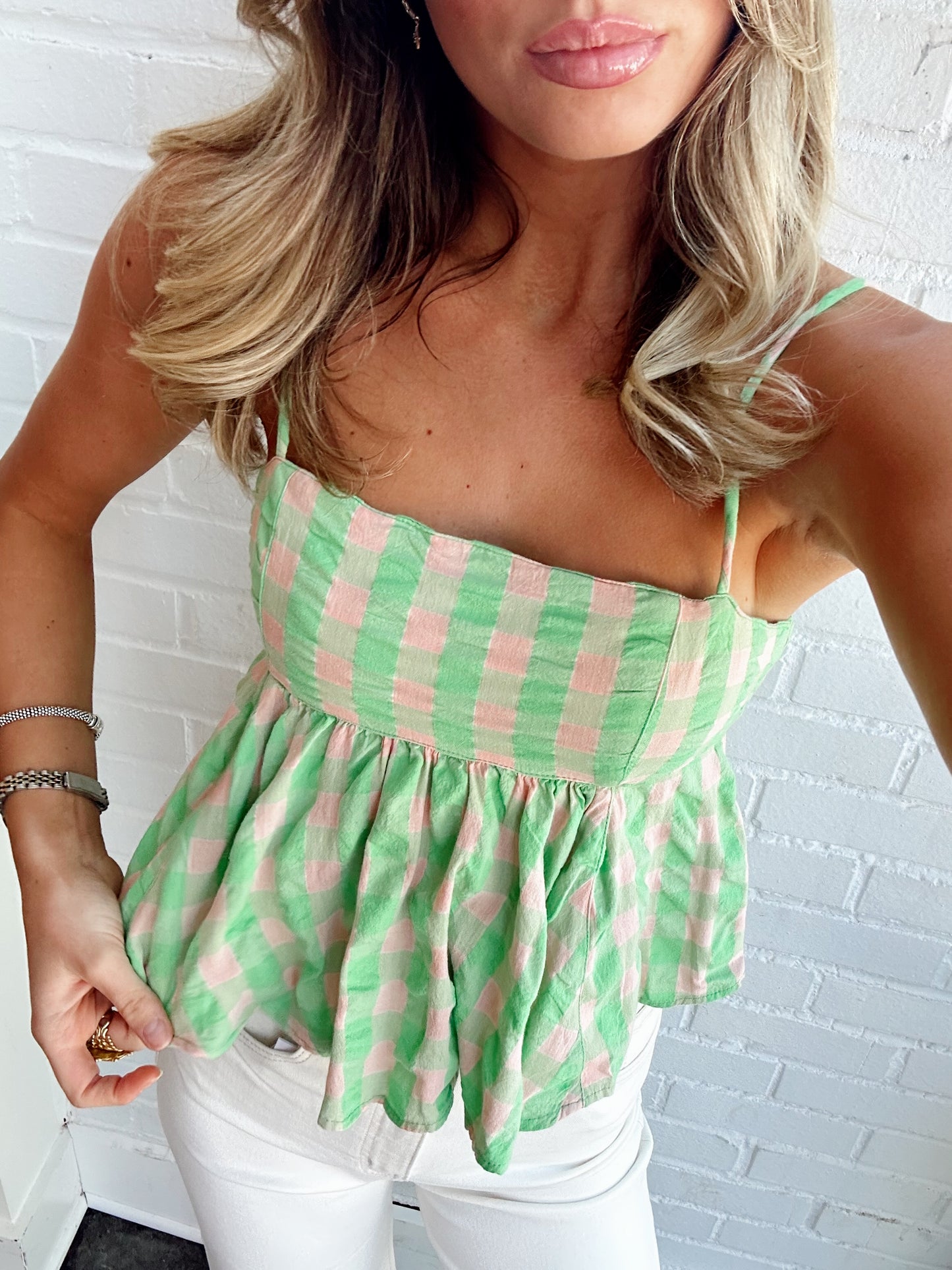 MIA PLAID TANK