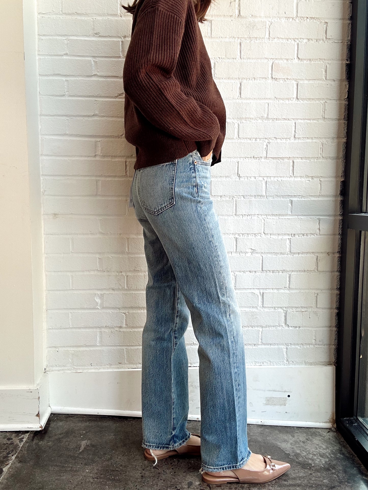 CASSIE SUPER HIGH RISE STRAIGHT- SERPENTINE VIN.