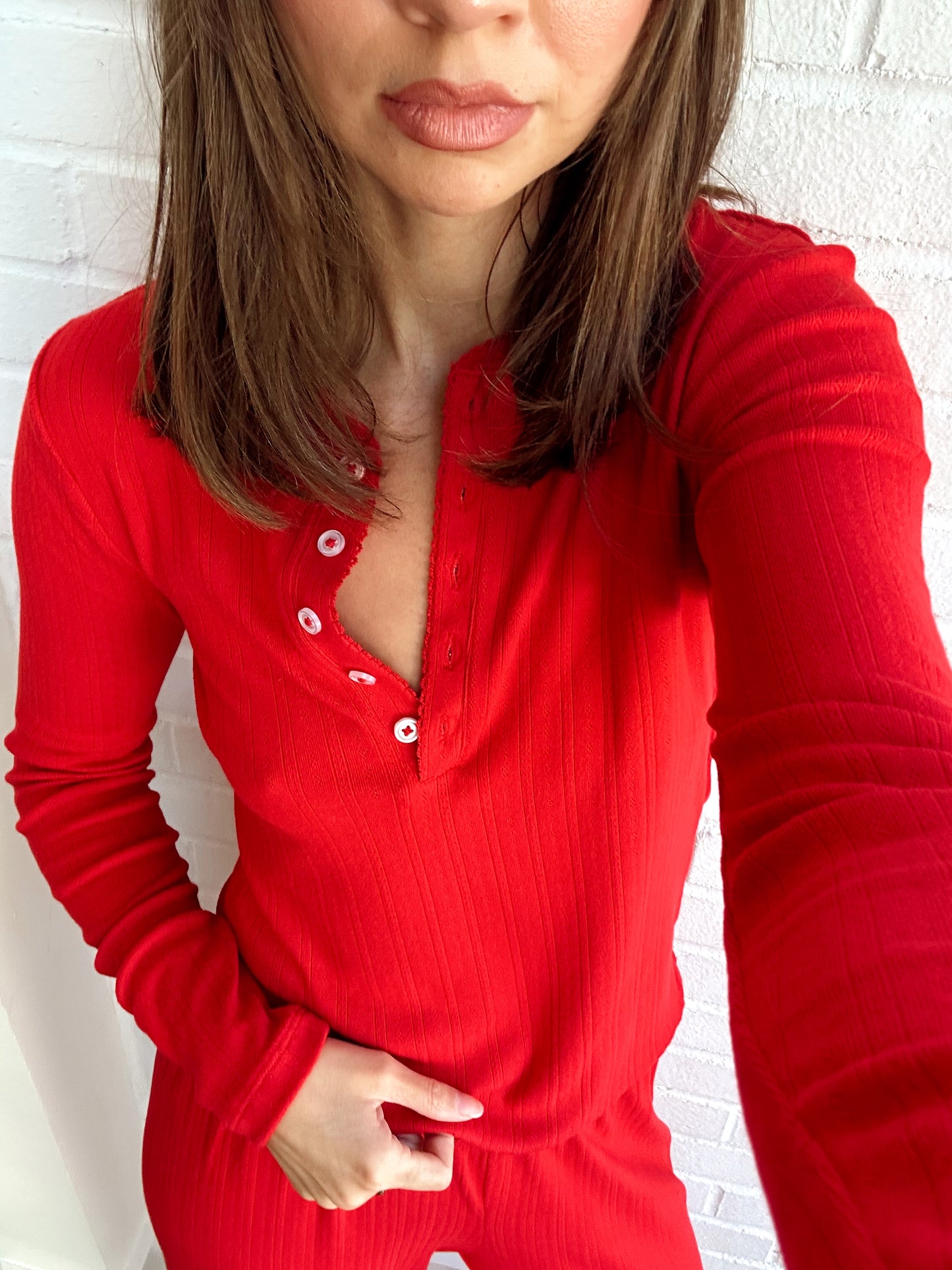 HOLLY POINTELLE LS TOP