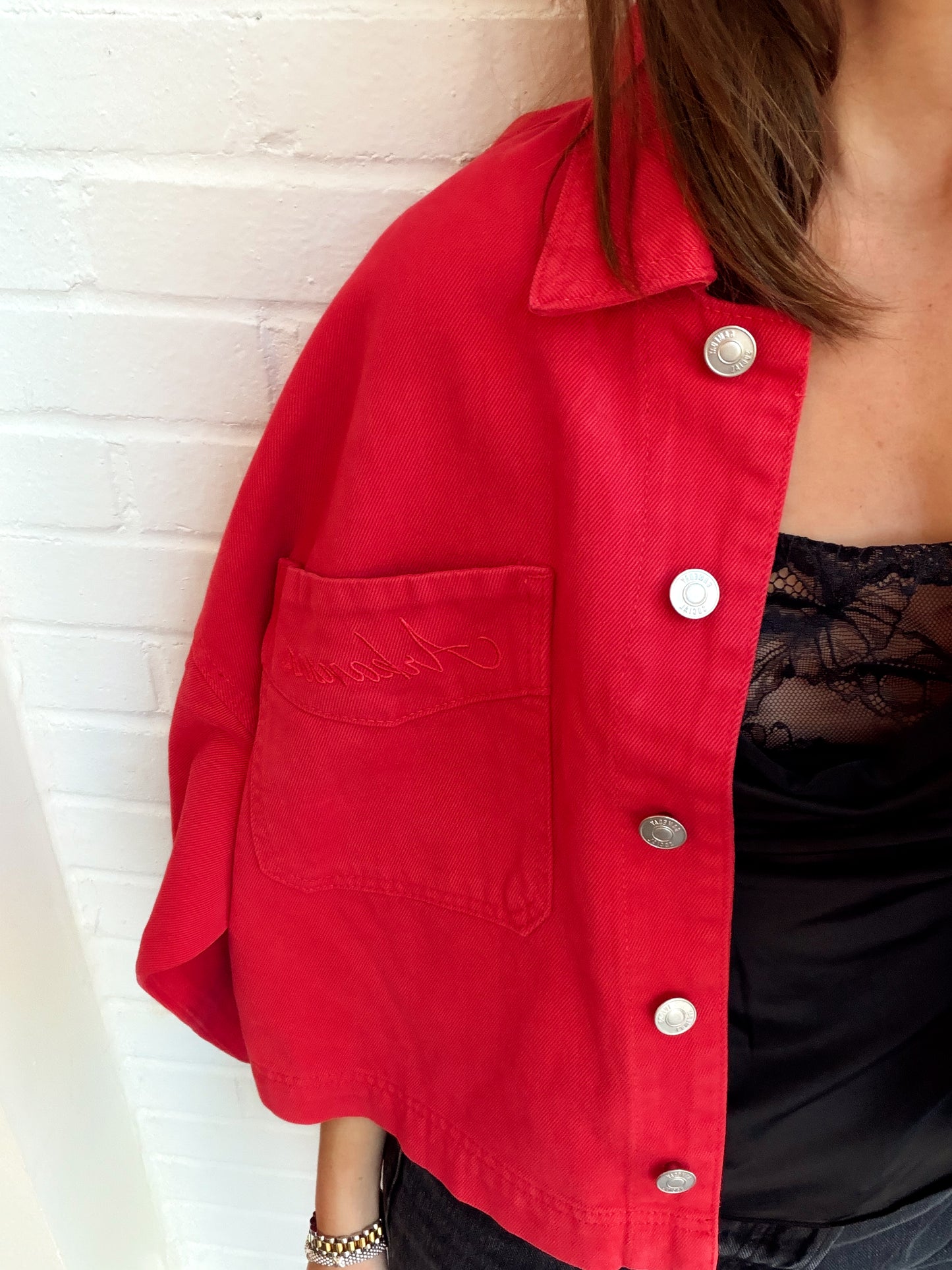 AR EMBROIDERED TWILL JACKET