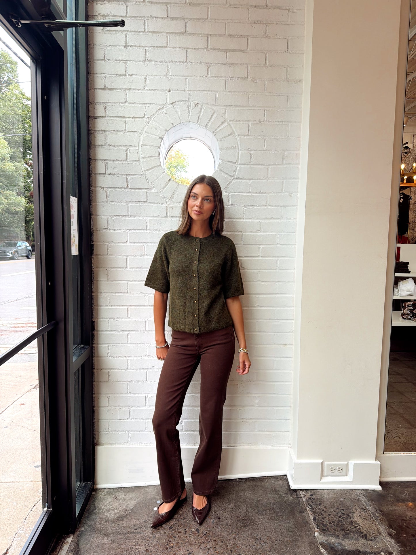 SHORT SLEEVE CARDIGAN