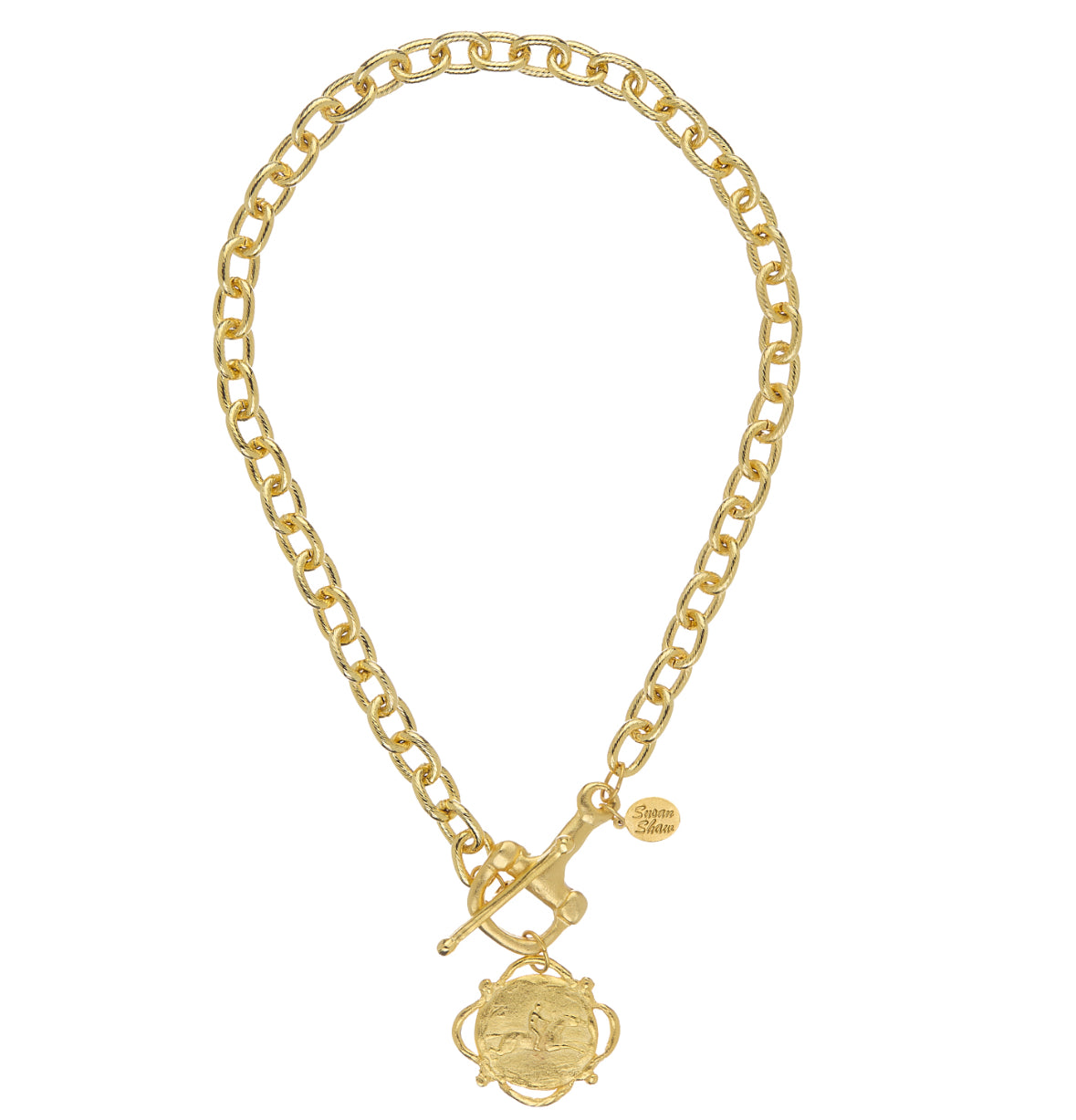 HORSE BIT TOGGLE W/ EQUESTRIAN CHARM