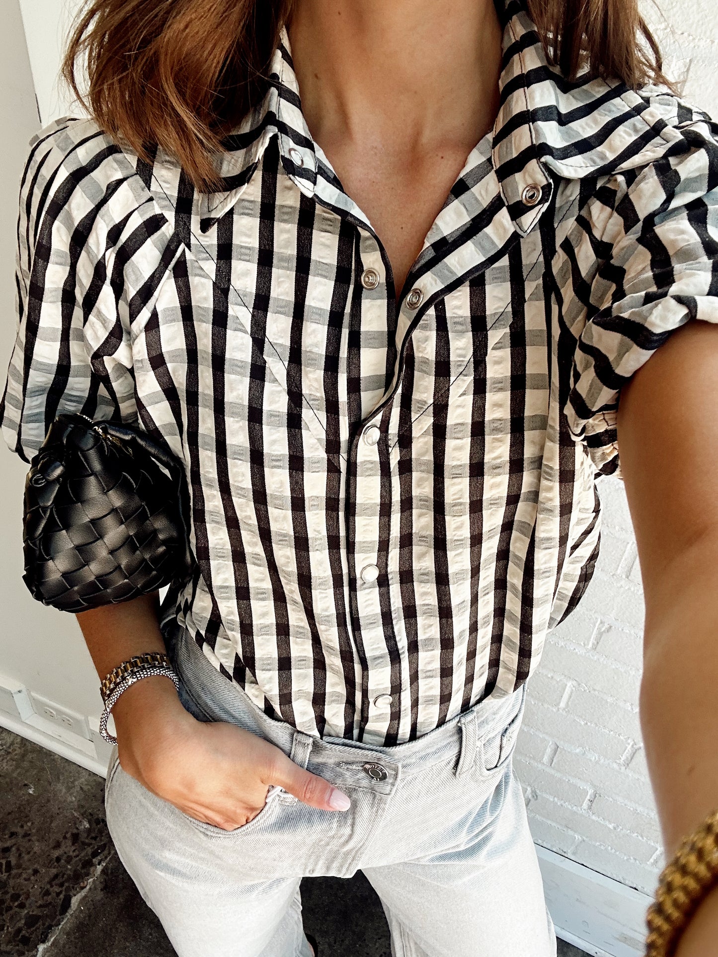 LAUREL GINGHAM TOP