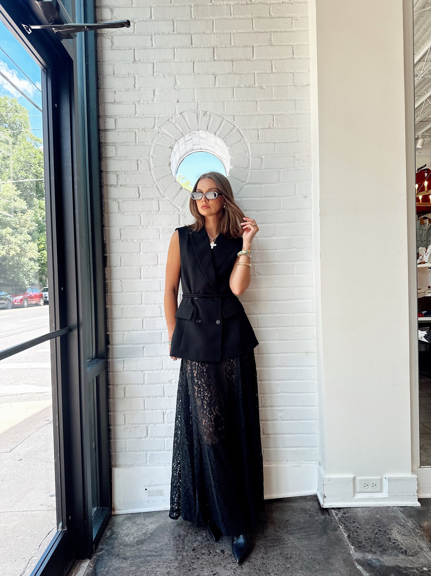 VIOLA LACED MAXI SKIRT
