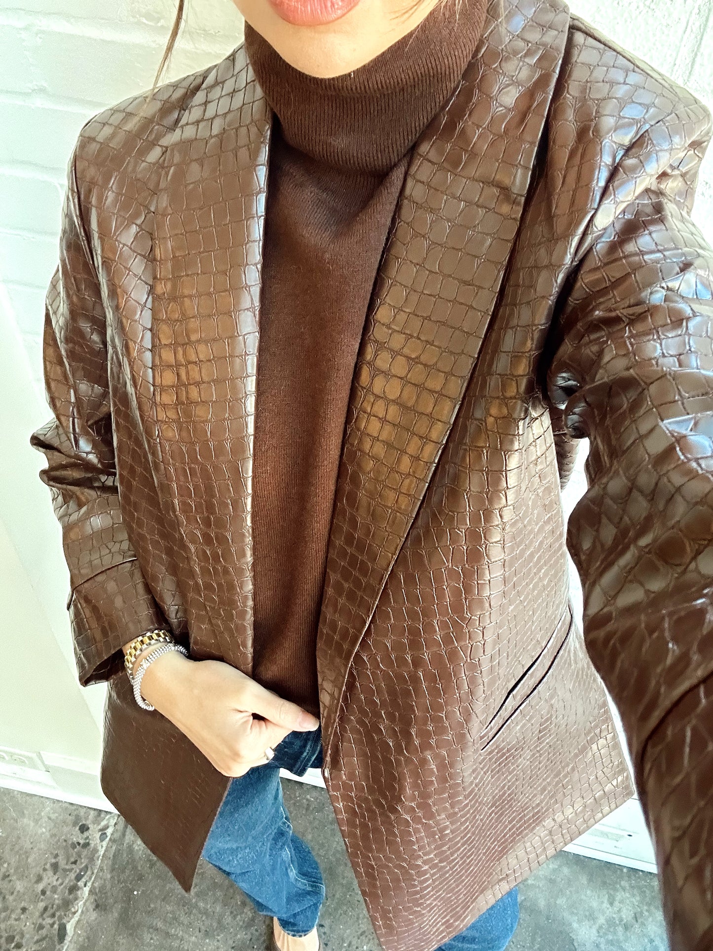 CROC BLAZER JACKET