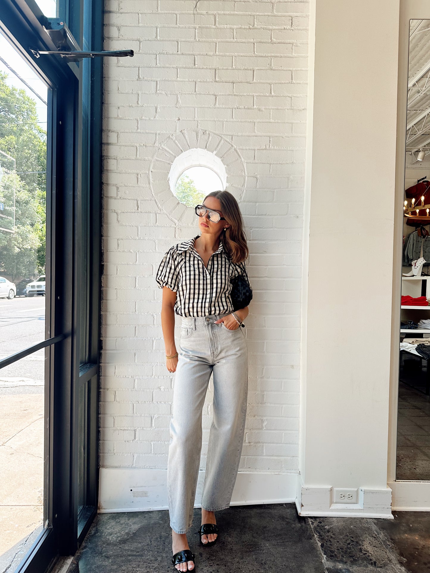 LAUREL GINGHAM TOP