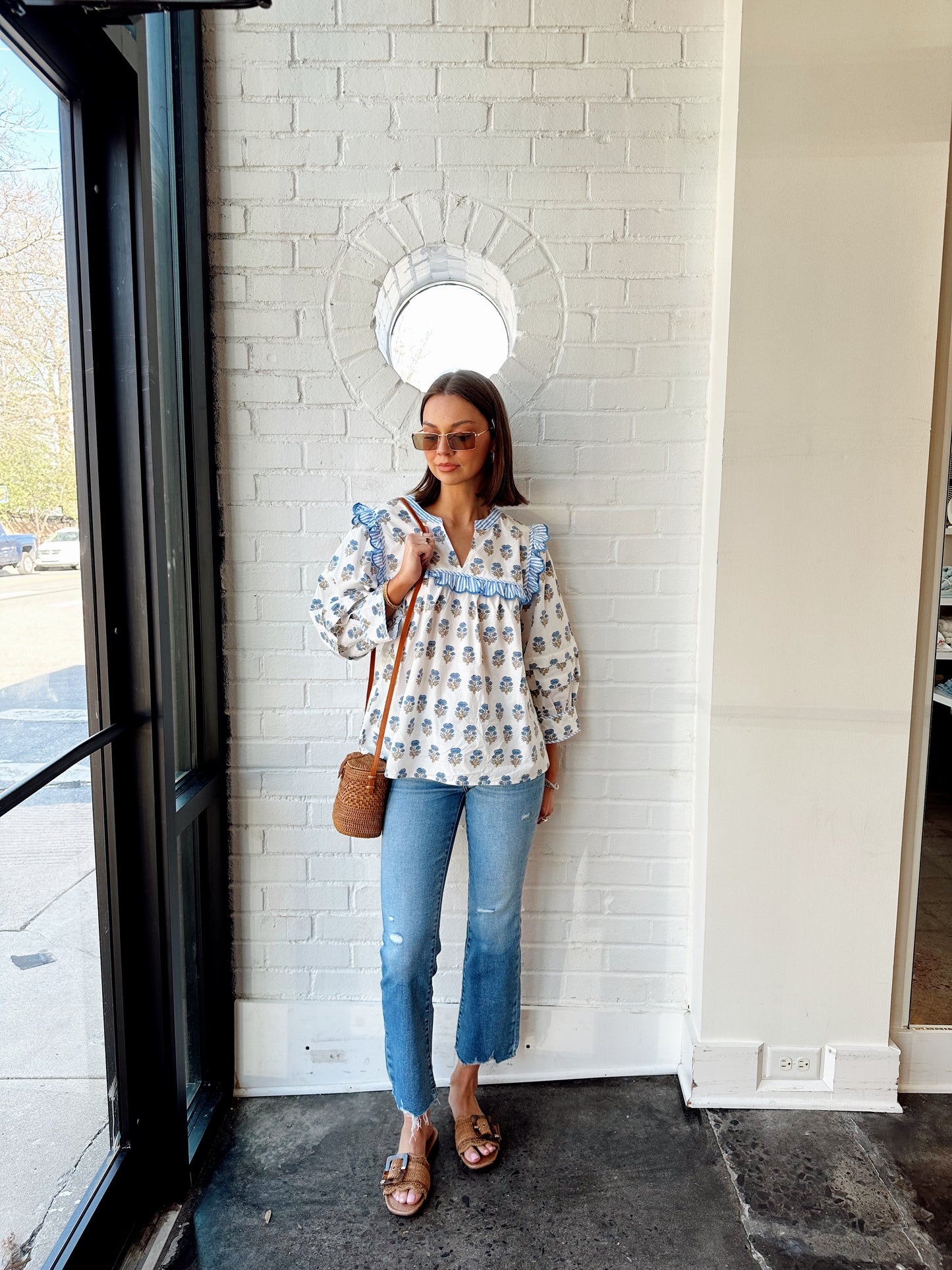 GEORGIA SCALLOPED BLOUSE