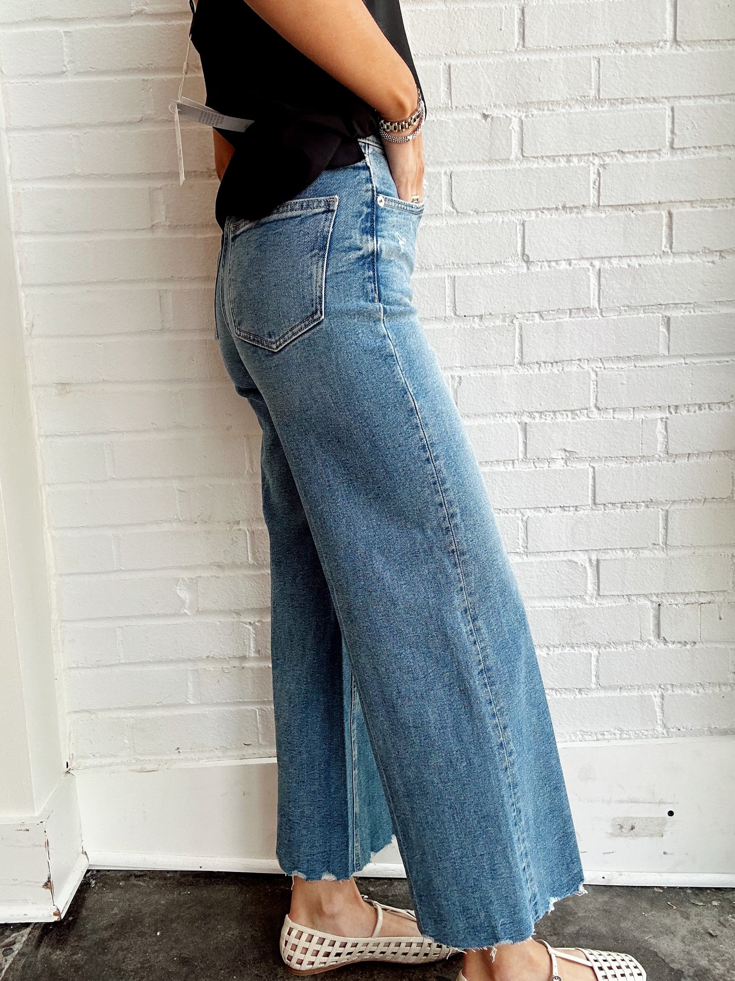 LANA CROP HIGH RISE WIDE LEG- RHYTHM VINTAGE