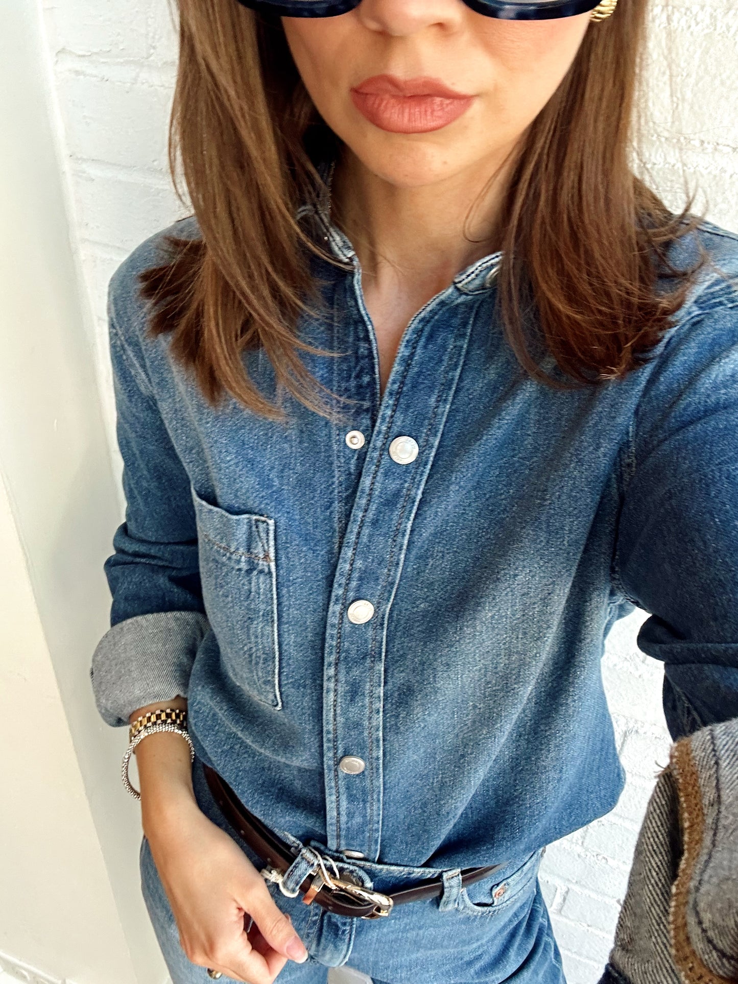 INES AURA DENIM SHIRT