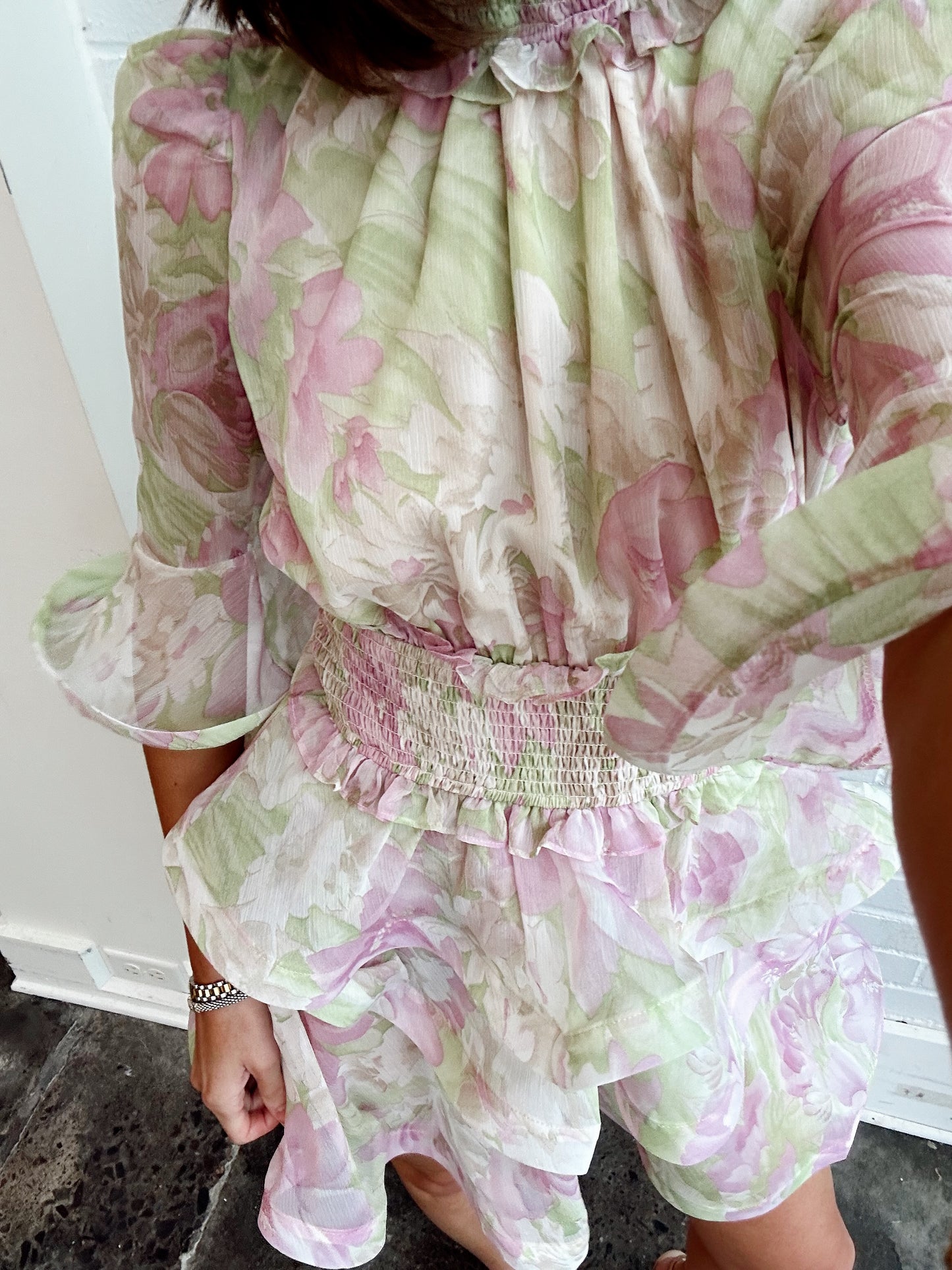 MORGAN TIERED MINI DRESS