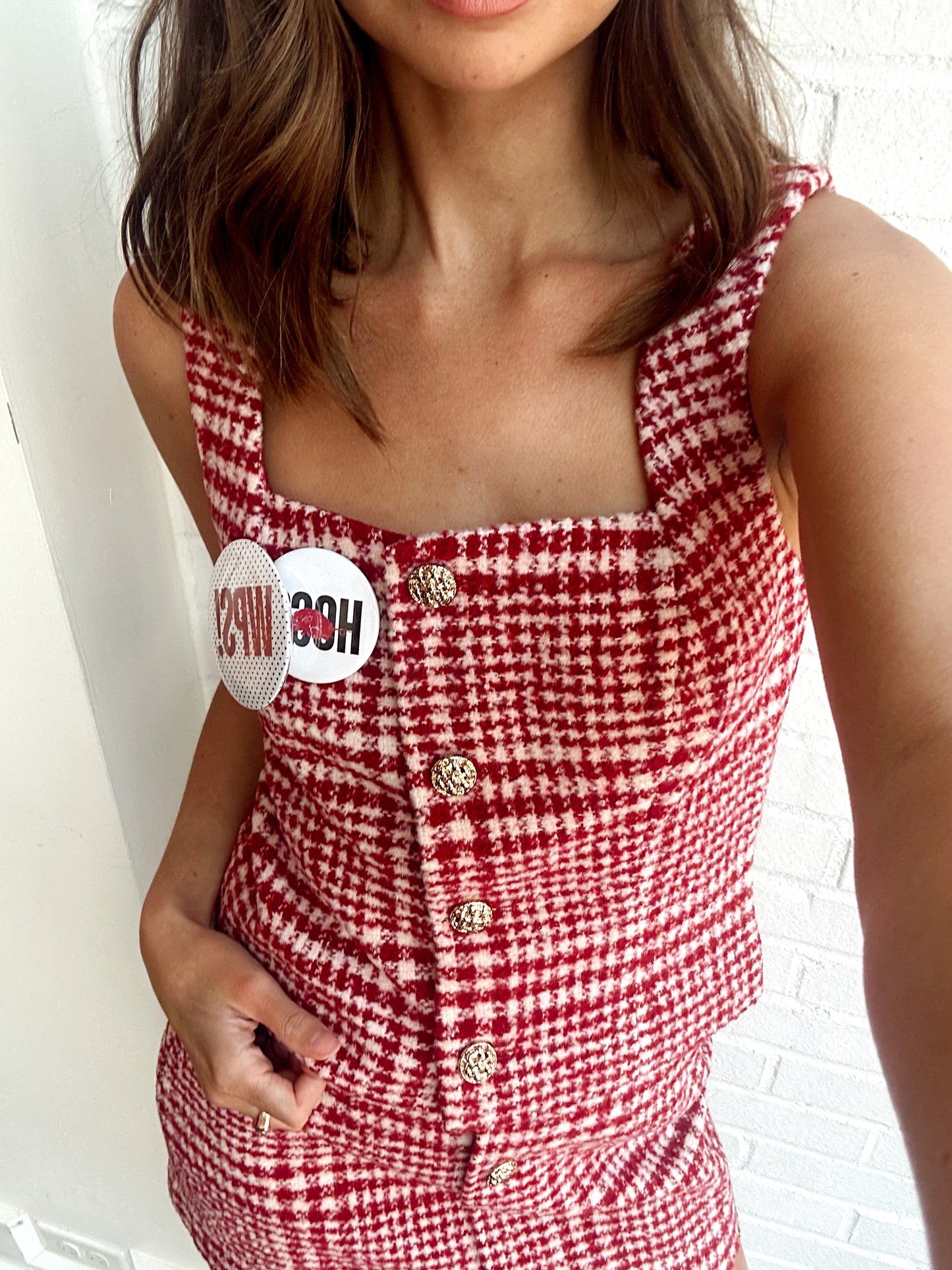 SQUARE NECK SLVLSS TOP