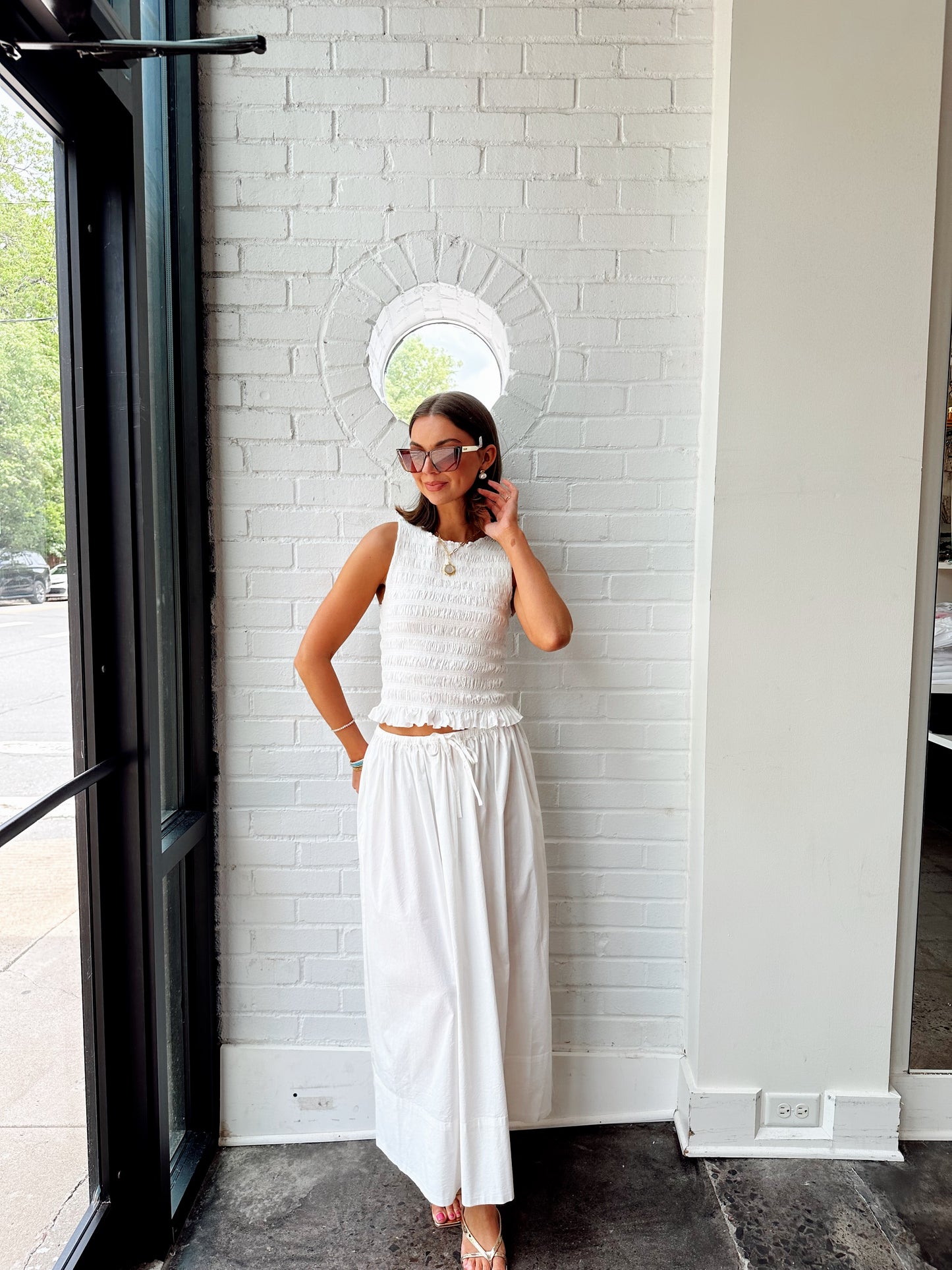 NOELLE POPLIN MAXI SKIRT