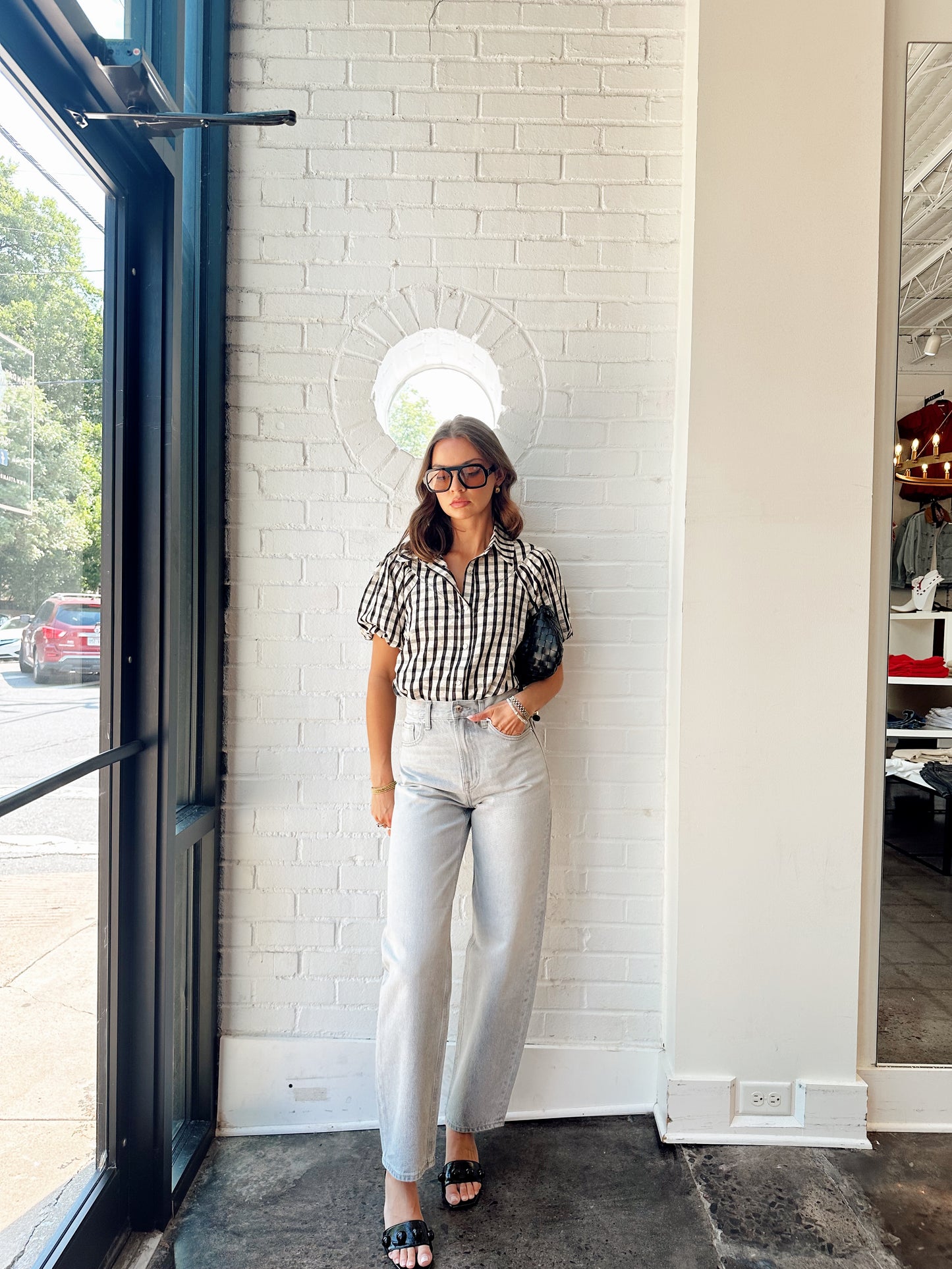 LAUREL GINGHAM TOP