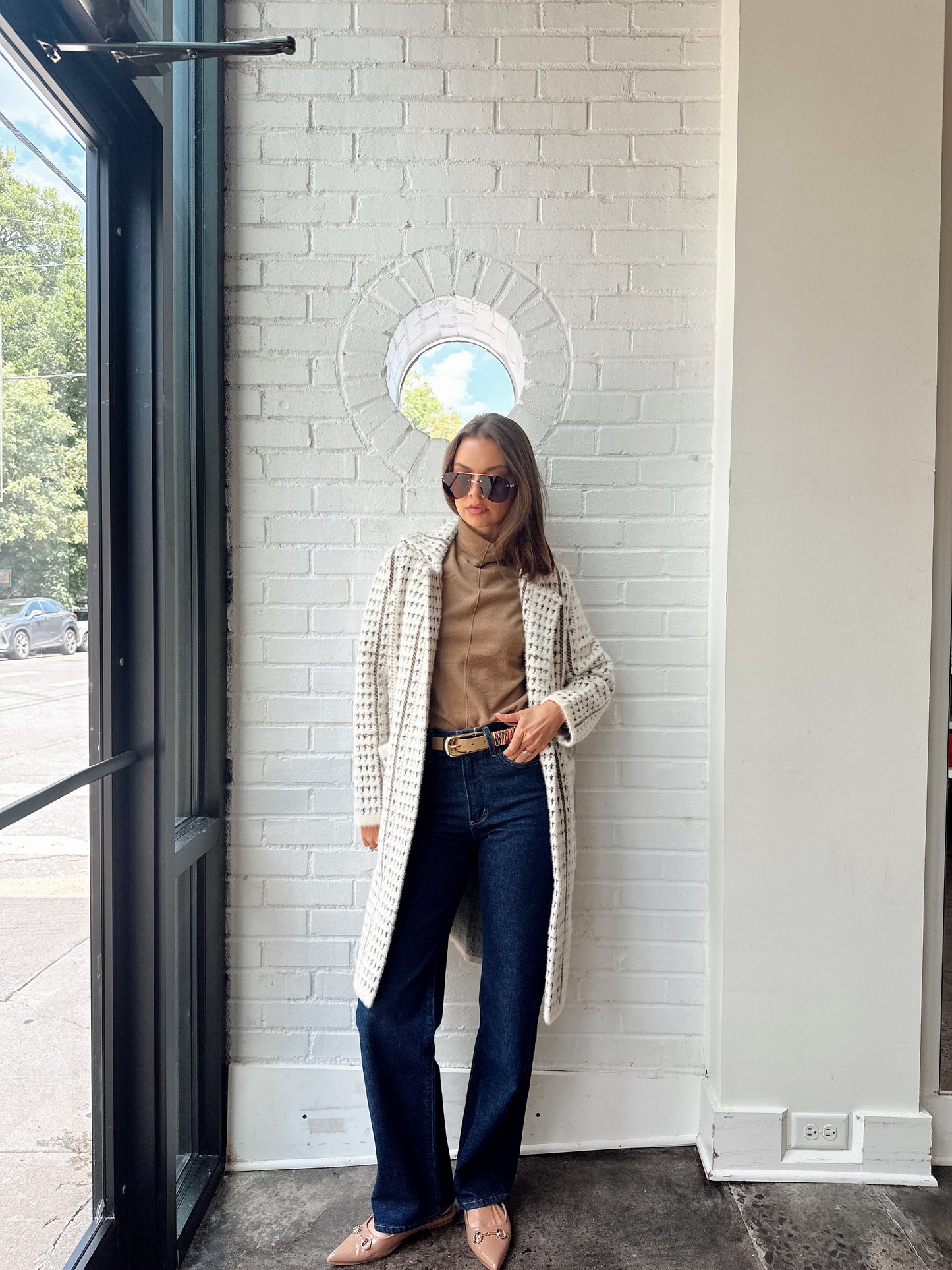 MARCEAU HOUNDSTOOTH COAT