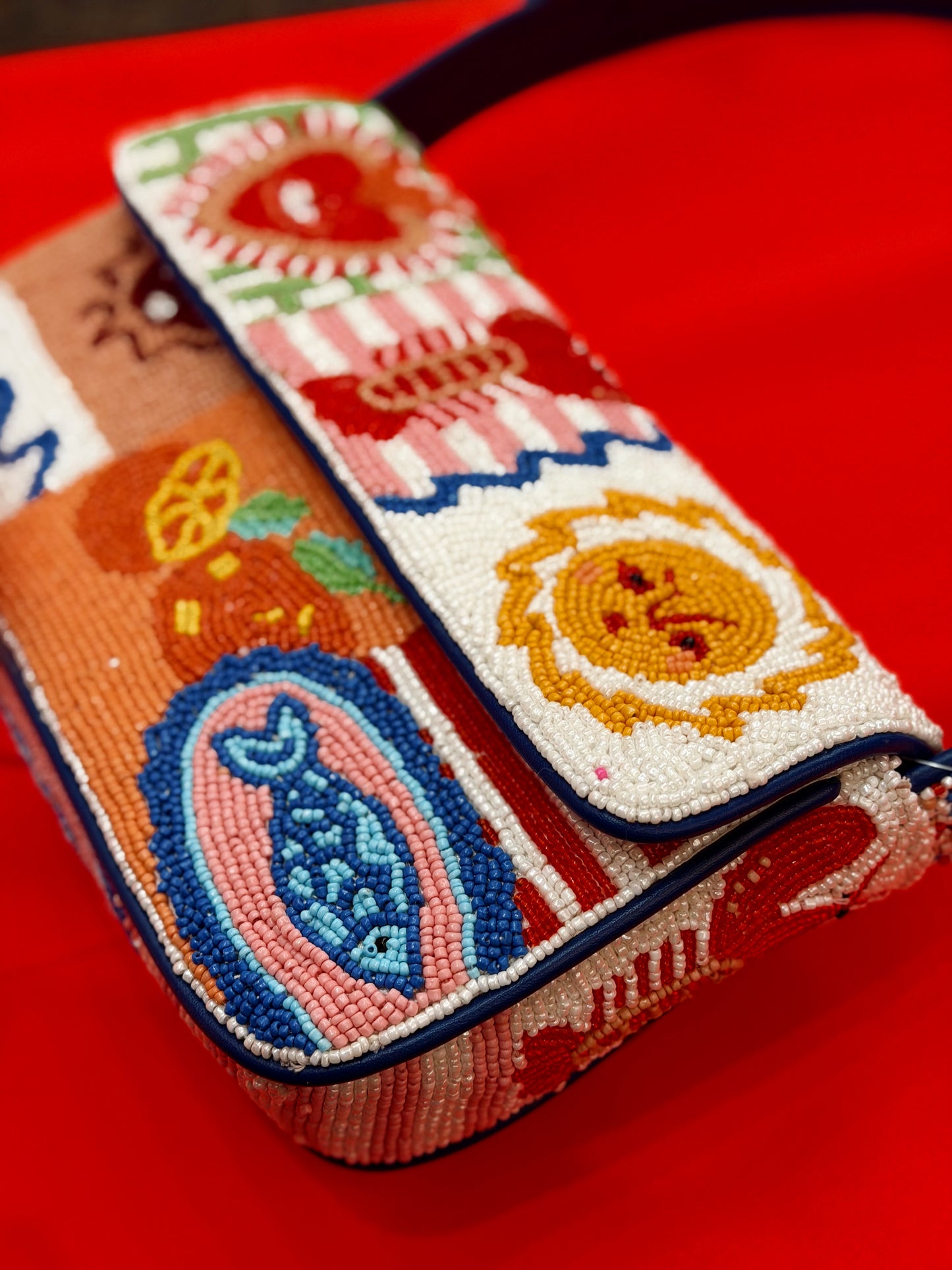 SUN & SEA BEADED SHOULDER BAG