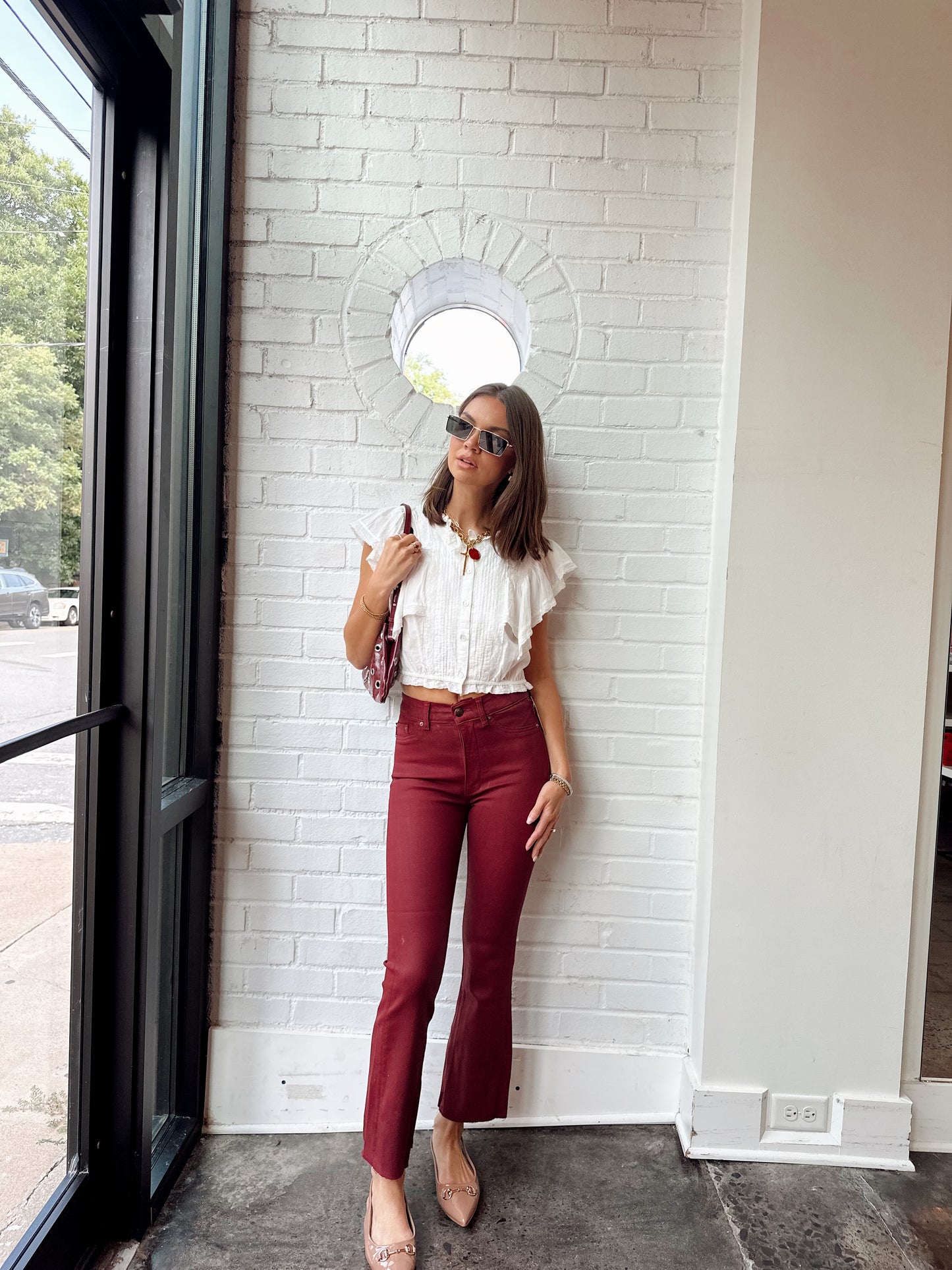 BRIDGET BOOT INSTASCULPT BOOT- CHERRY COATED