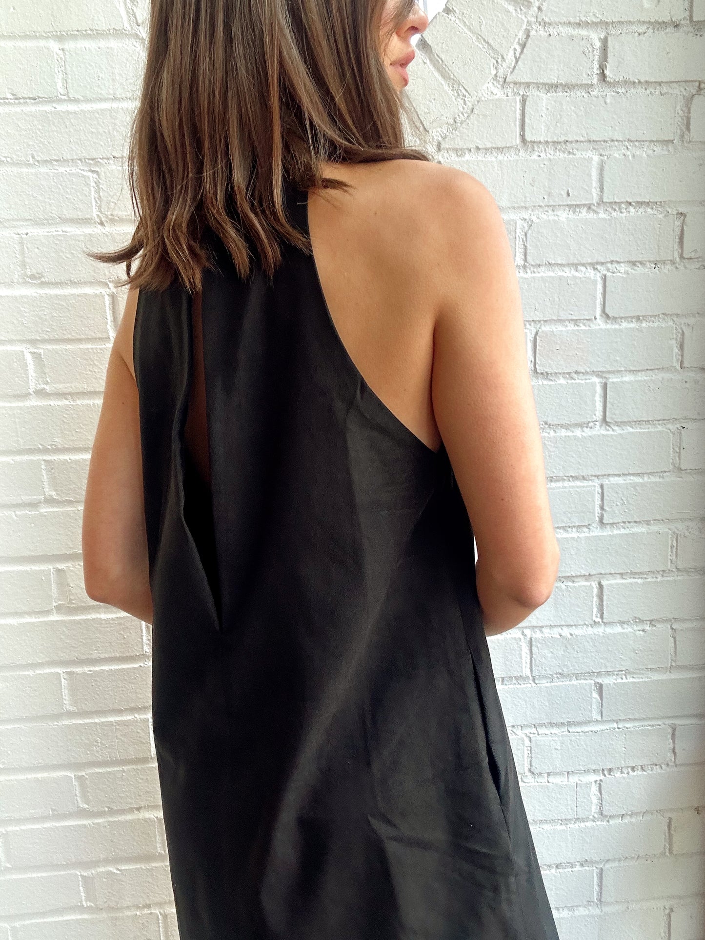 SUEDE CUTOUT MINI DRESS